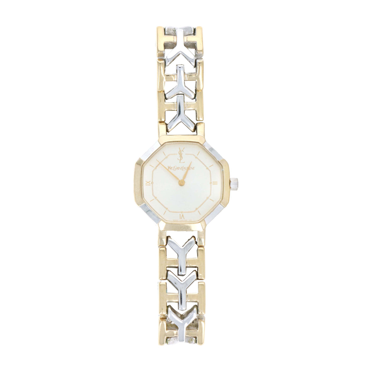 Yves Saint Laurent Octagon Two Tone Watch