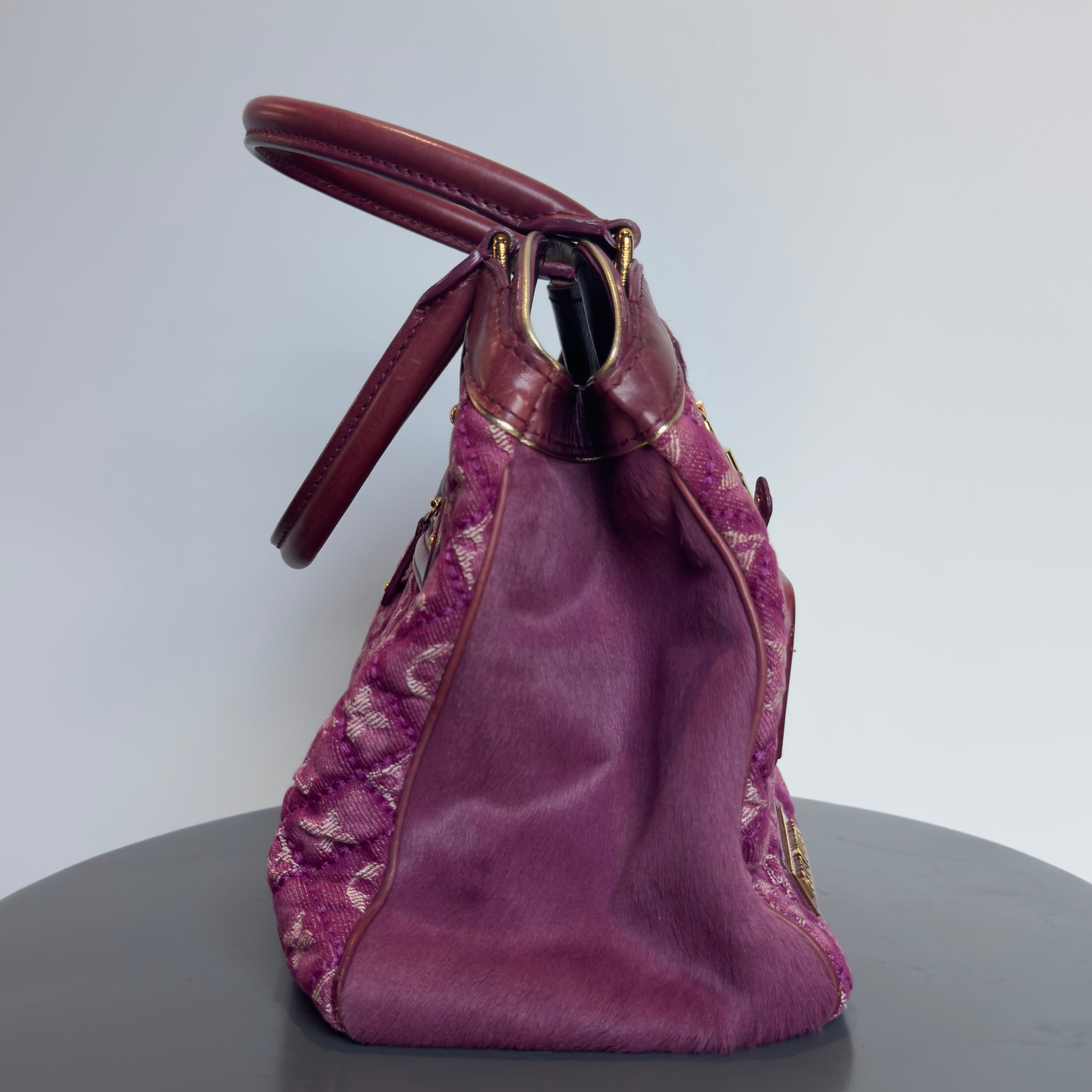 Limited Edition Louis Vuitton Pink Denim Linda Bag