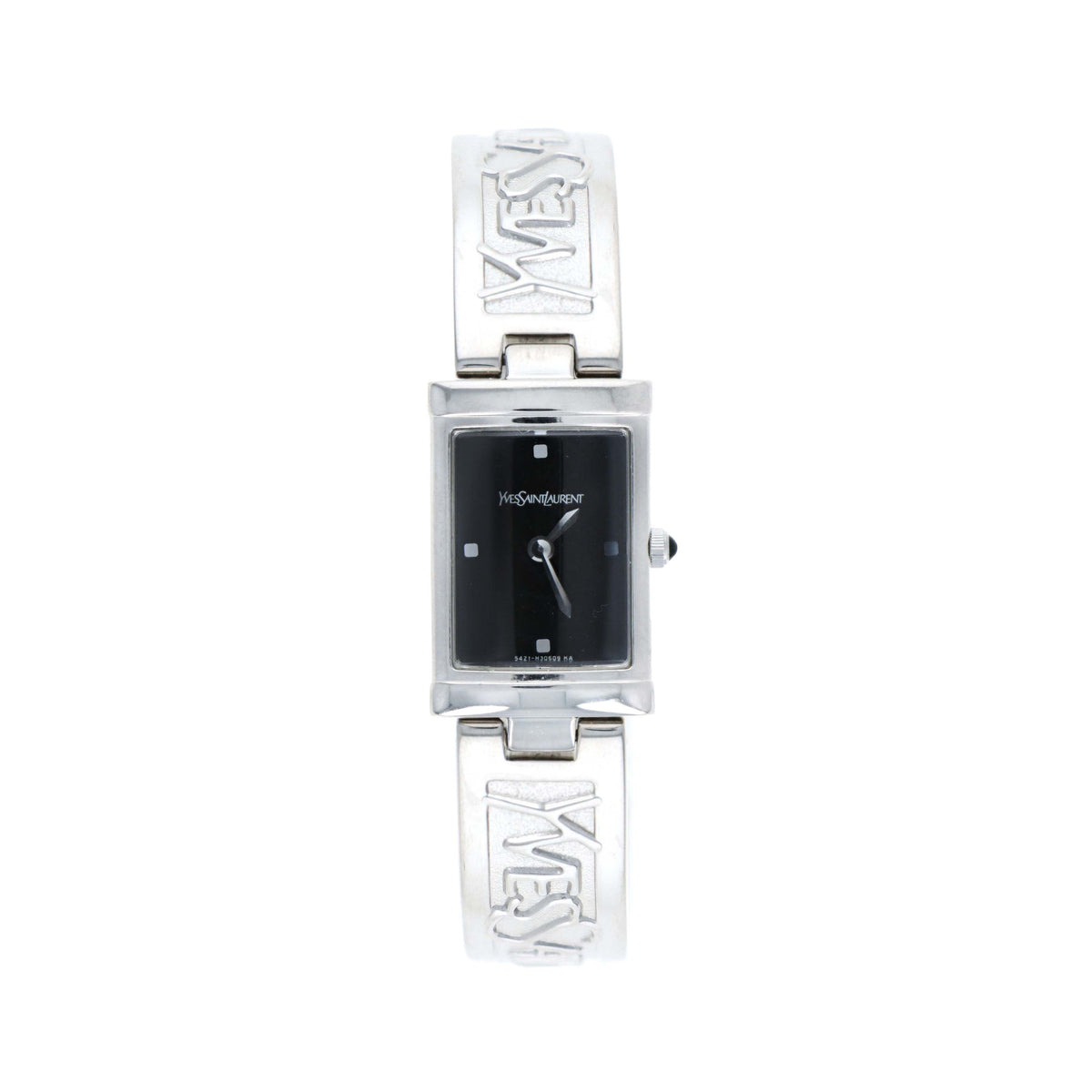 Yves Saint Laurent Silver Logo Bangle Watch