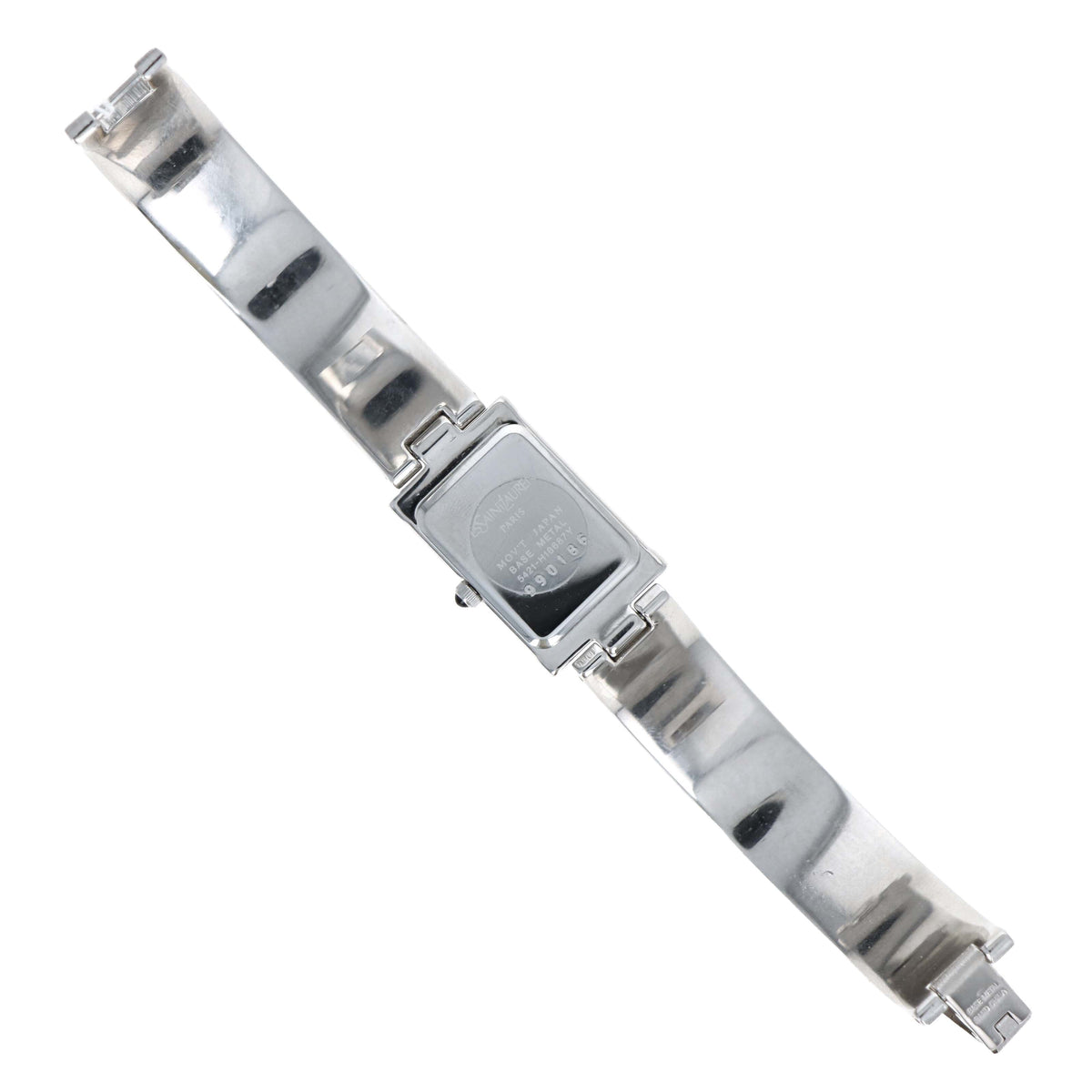 Yves Saint Laurent Silver Logo Bangle Watch