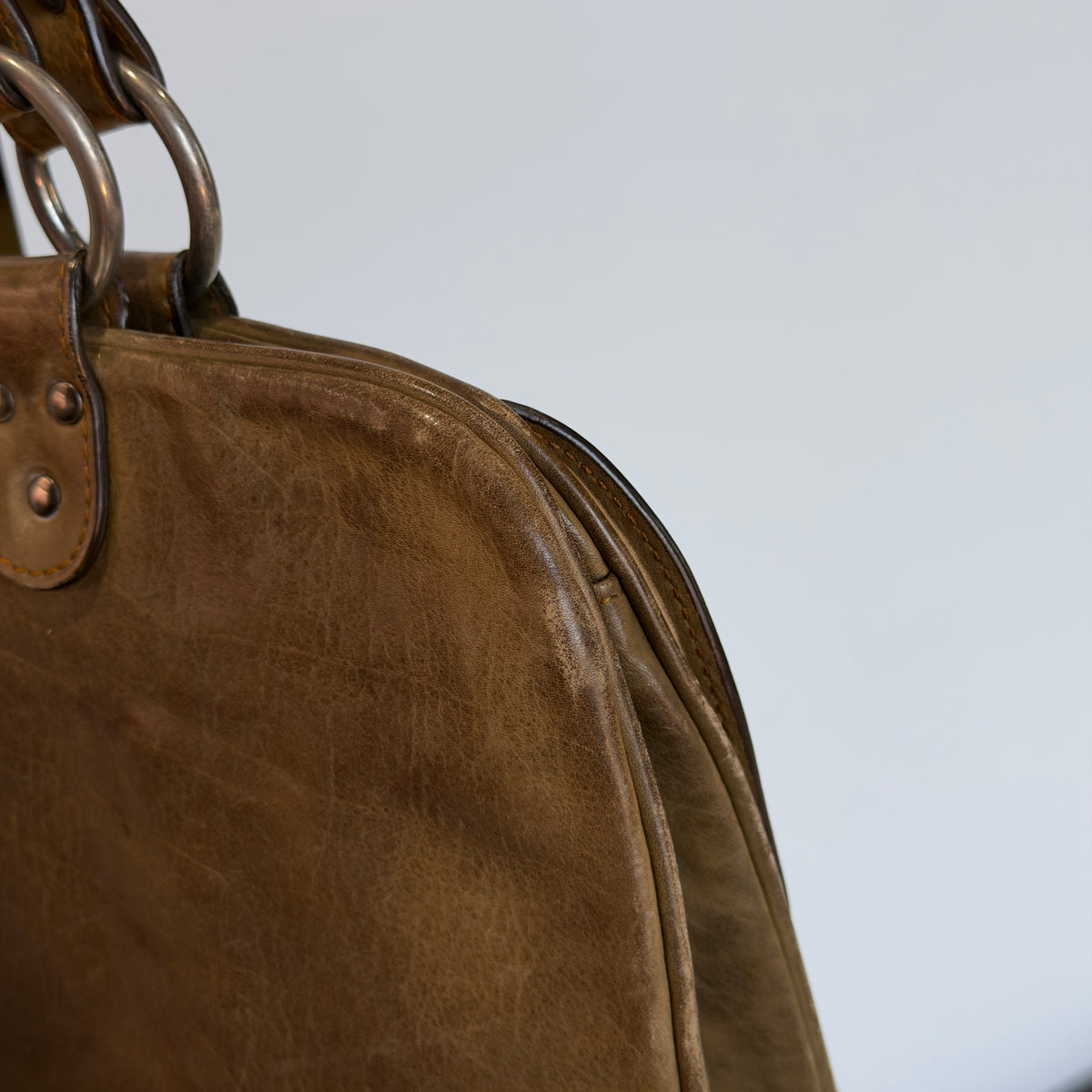 Christian Dior Leather Gauche Saddle Bag