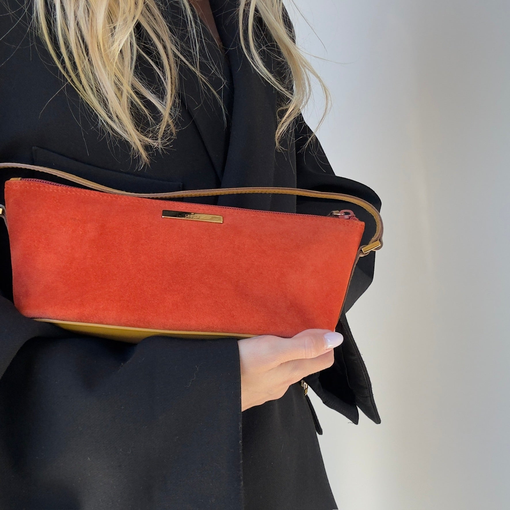 Gucci Suede Boat Pochette - Queen May