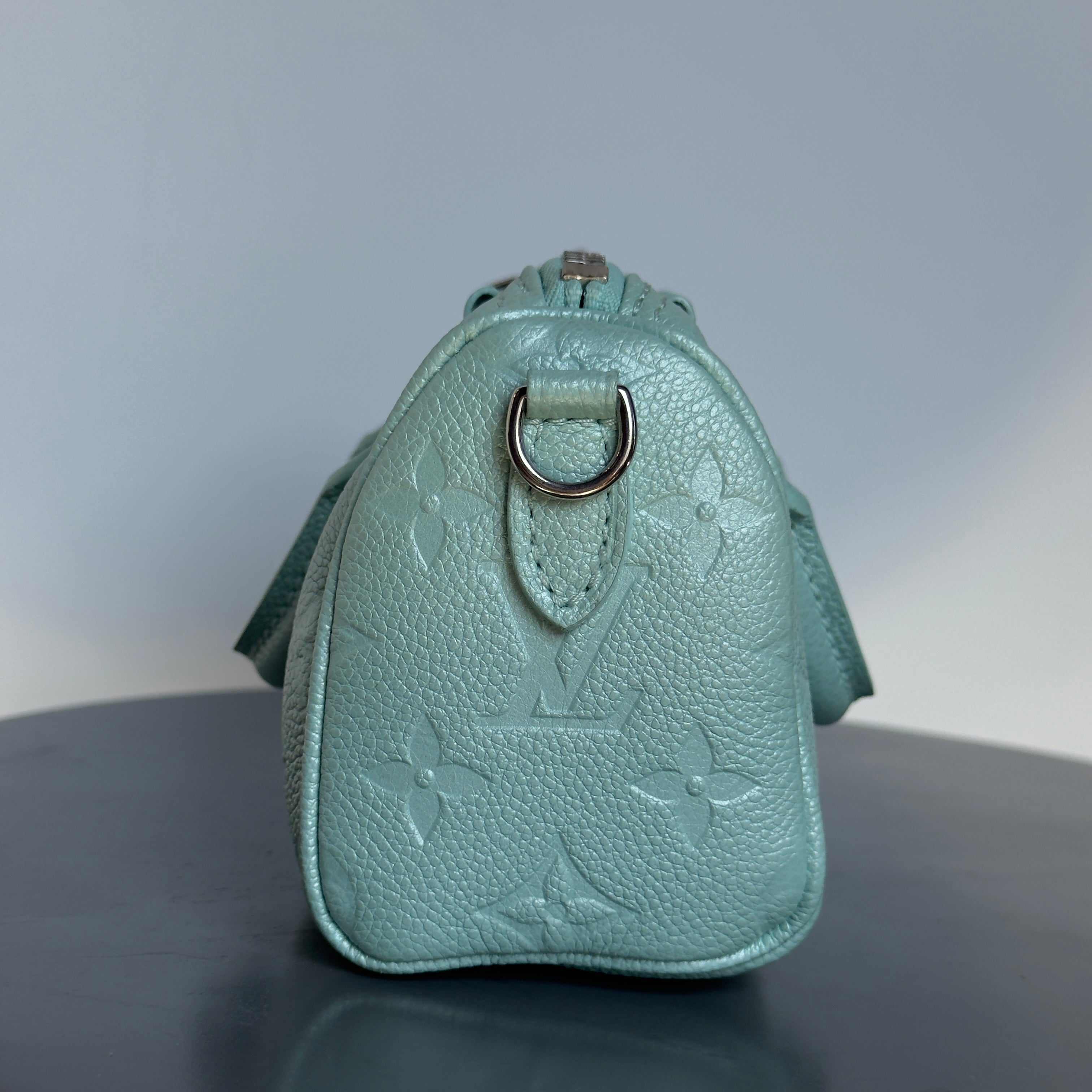 Louis Vuitton Empreinte Monogram Nano Speedy Pearly Lagoon Turquoise