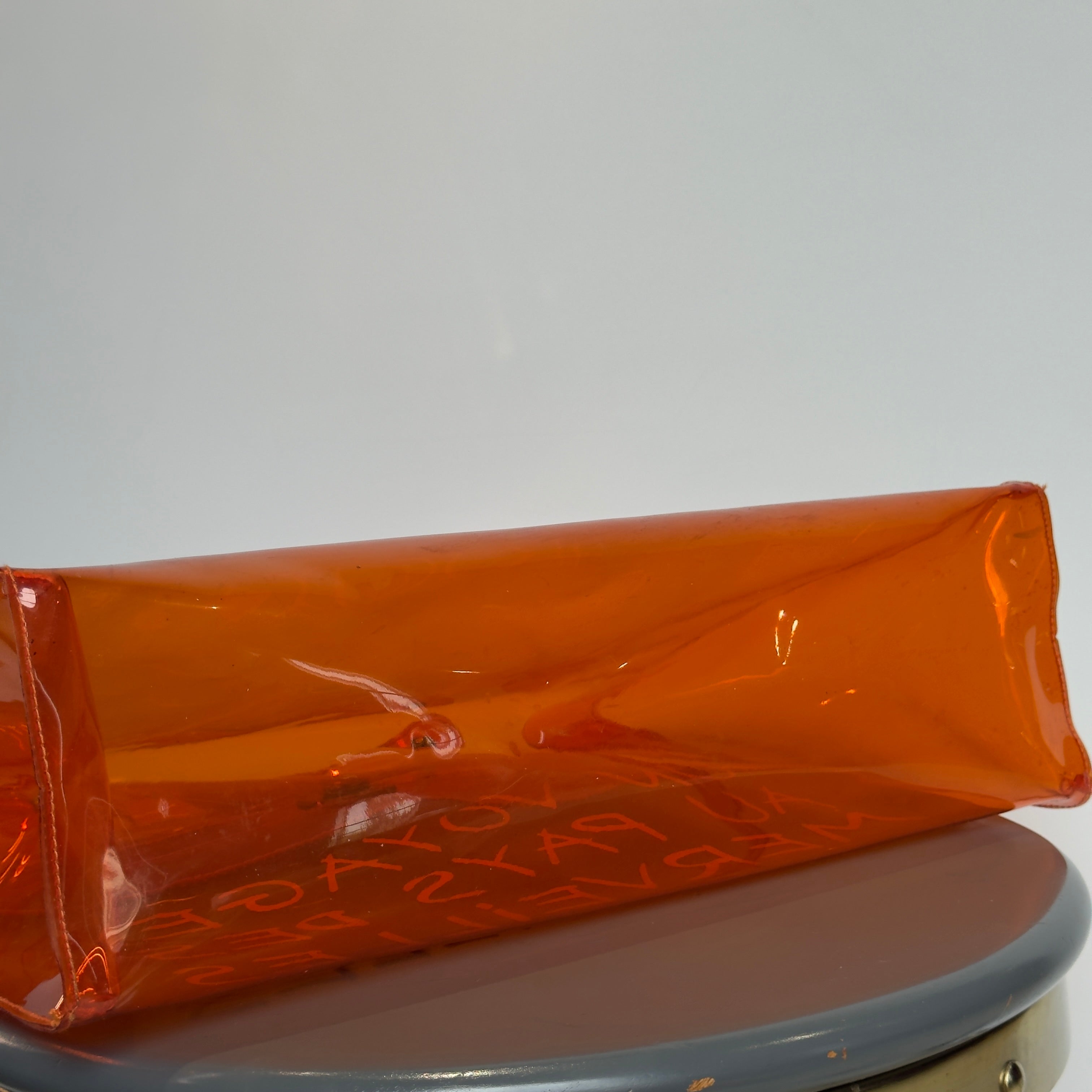 Hermes Vinyl Souvenirs De L'Exposition Kelly PVC Orange