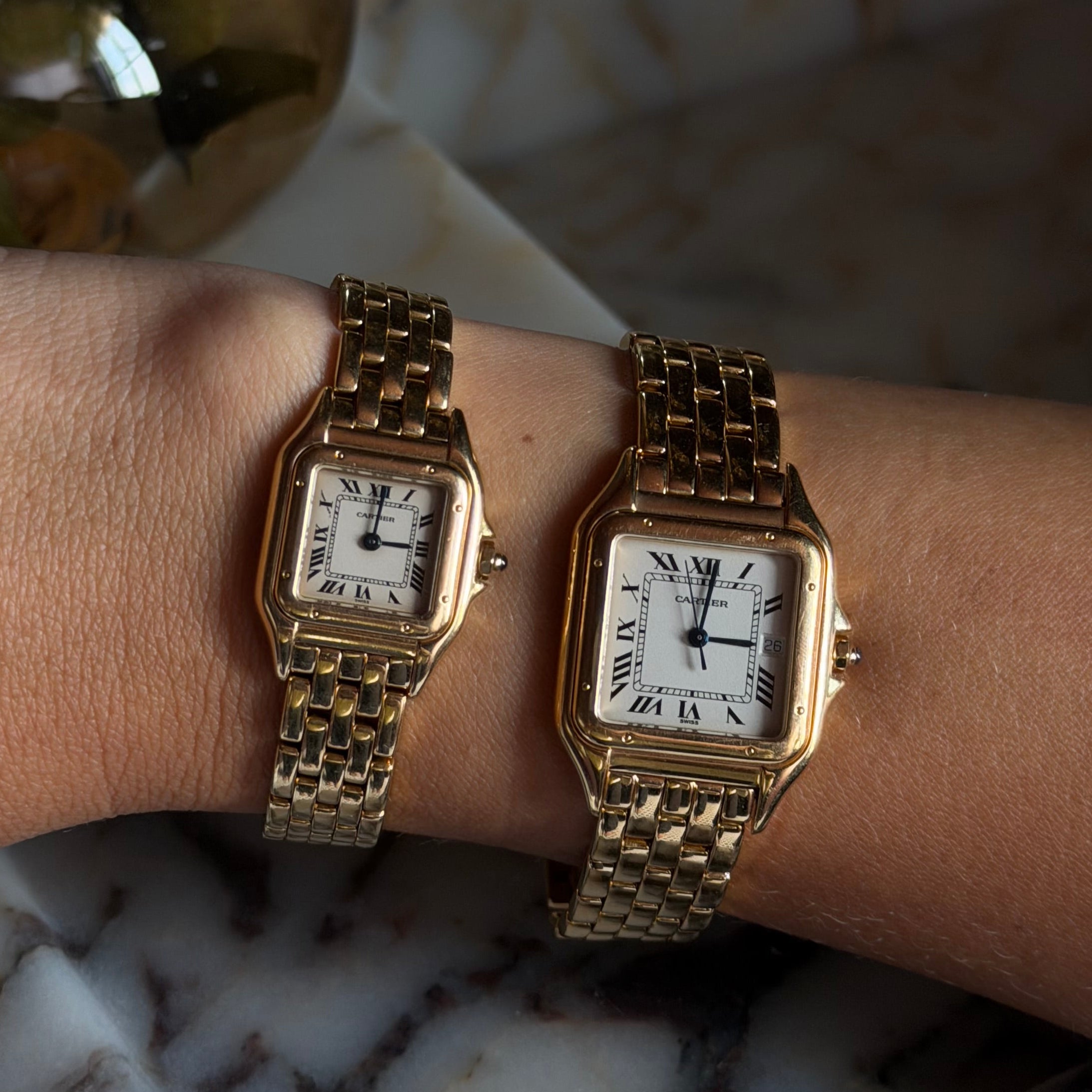 Cartier Panthere 18K Yellow Gold Small Ladies Watch 22MM Reference 8057917