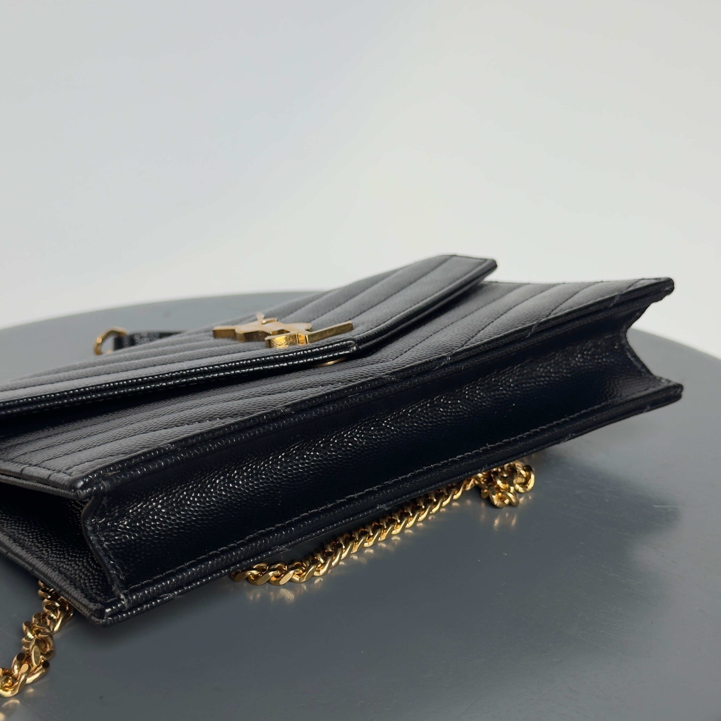 Saint Laurent Cassandre Envelope Wallet on Chain - Queen May