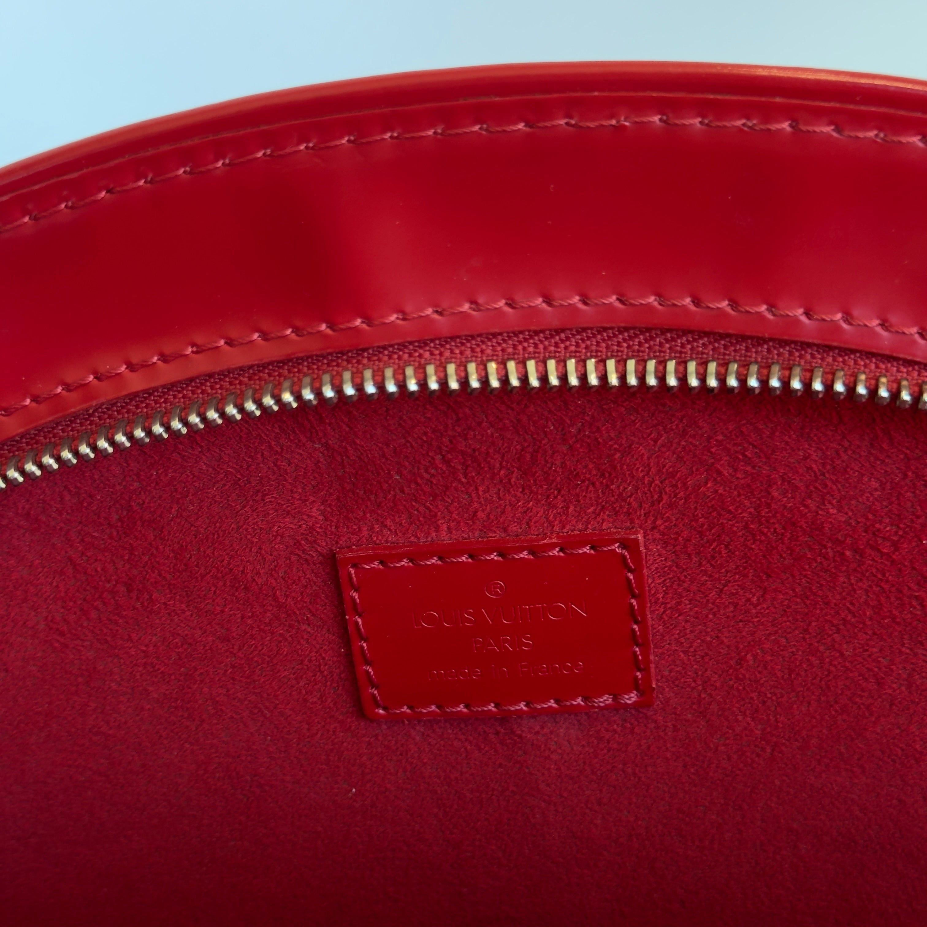 Louis Vuitton Red Monogram Matte Leather Op Art Round Bag x Marc Jacobs - Queen May