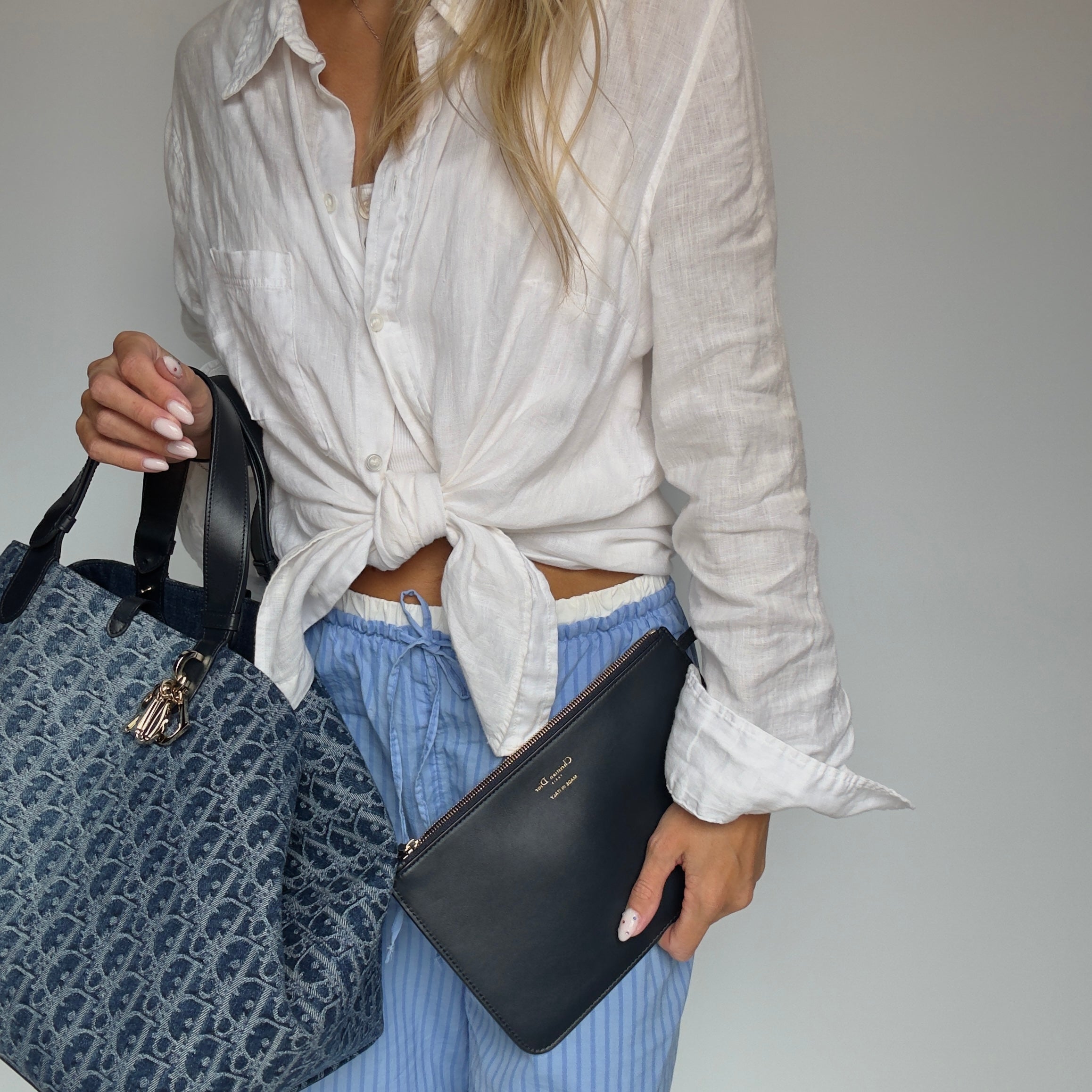Christian Dior Jacquard Oblique Large Toujours Bag