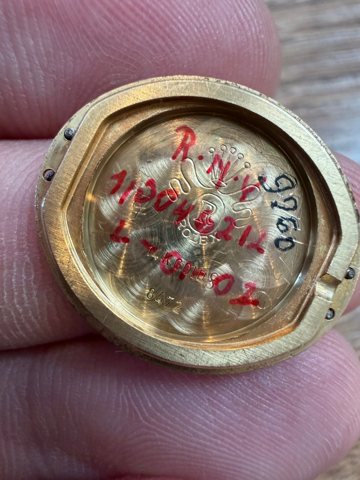 Vintage Rolex Ladies 14K Yellow Gold Mechanical Movement Watch Model 8472