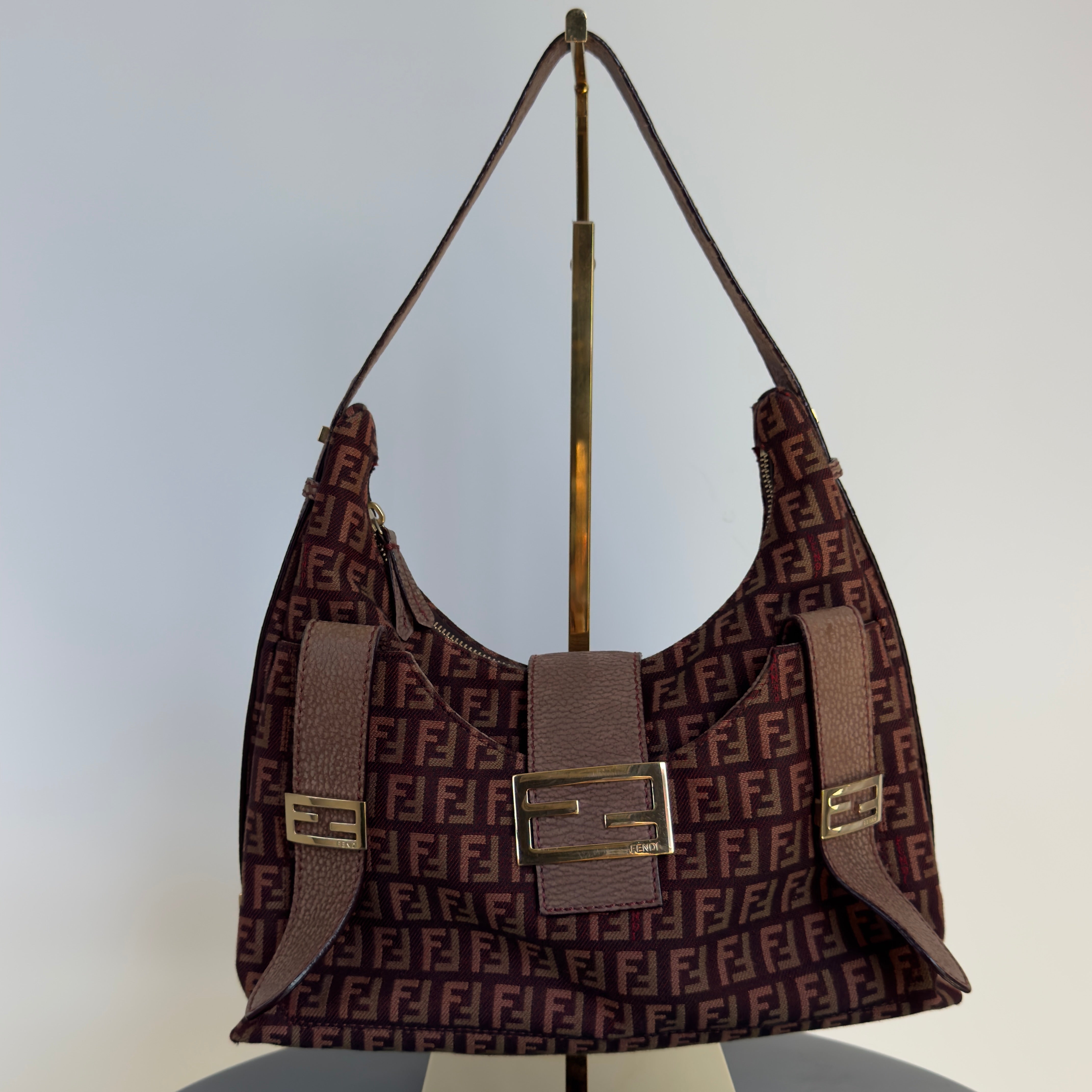 Fendi Zucchino Hobo Bag - Queen May