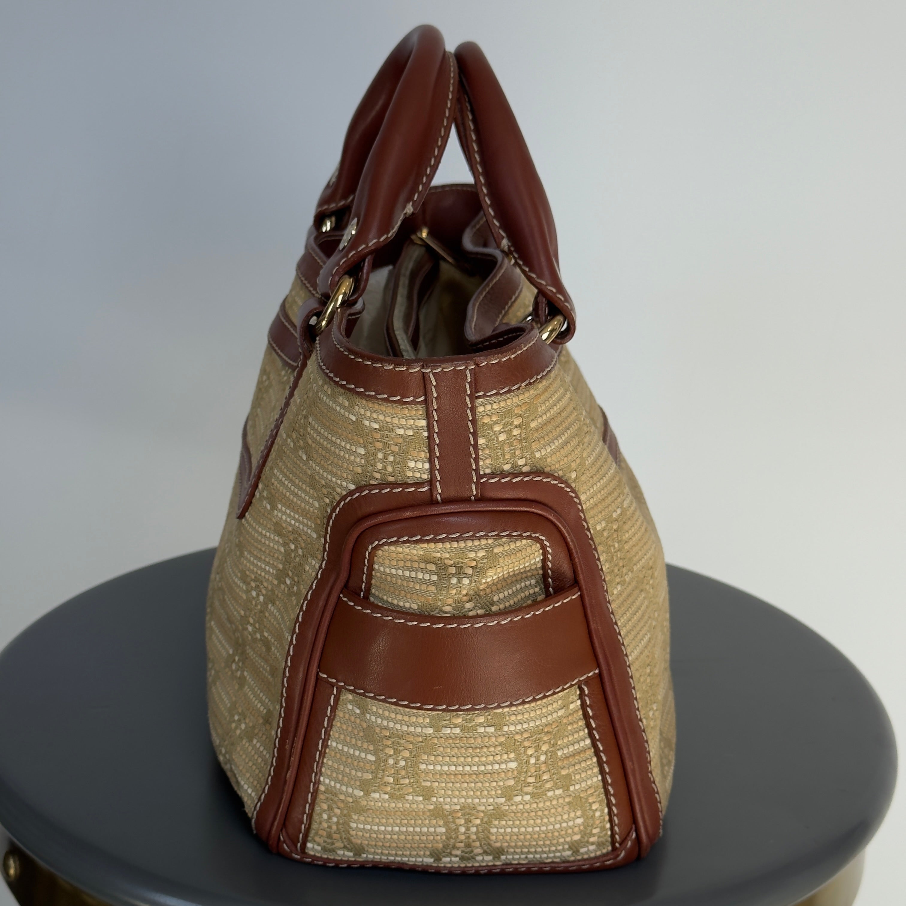 Celine Woven Triomphe Boogie Bag