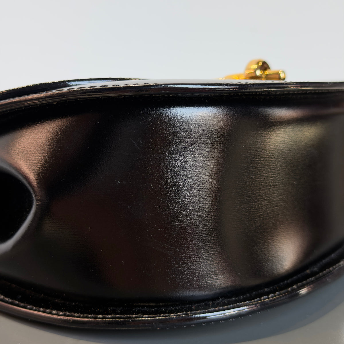 Vintage Celine Black Leather Top Handle Bag