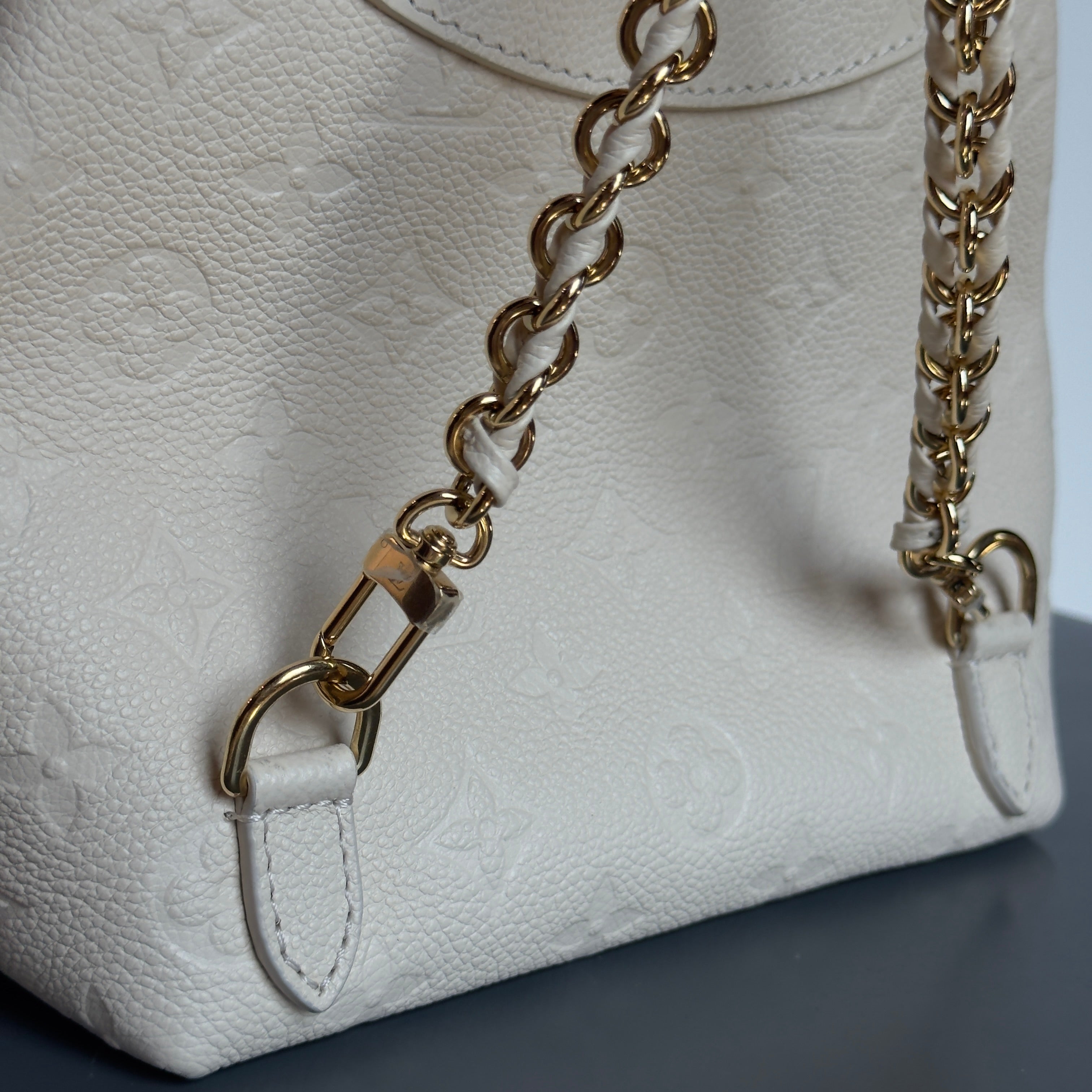 Louis Vuitton Monogram Empreinte Backpack Cream - Queen May