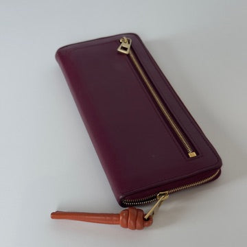 Loewe Knot Slim Leather Continental Wallet - Queen May