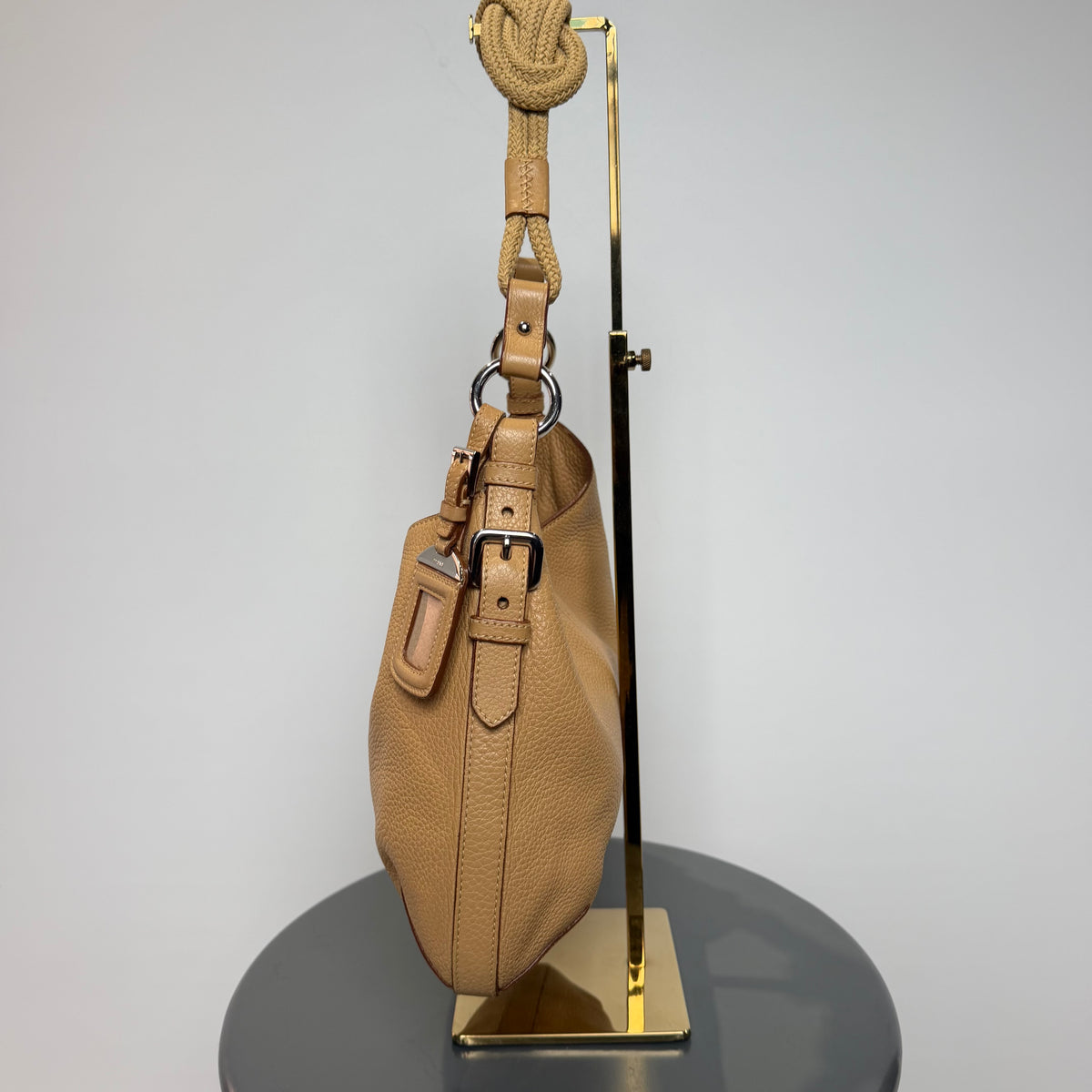 Prada Vitello Daino Rope Hobo Bag - Queen May