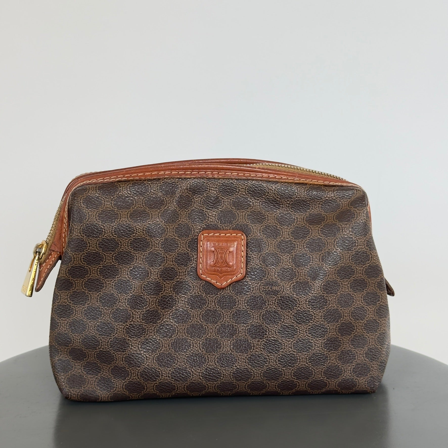 Vintage Celine Triomphe Toiletry Pouch - Queen May