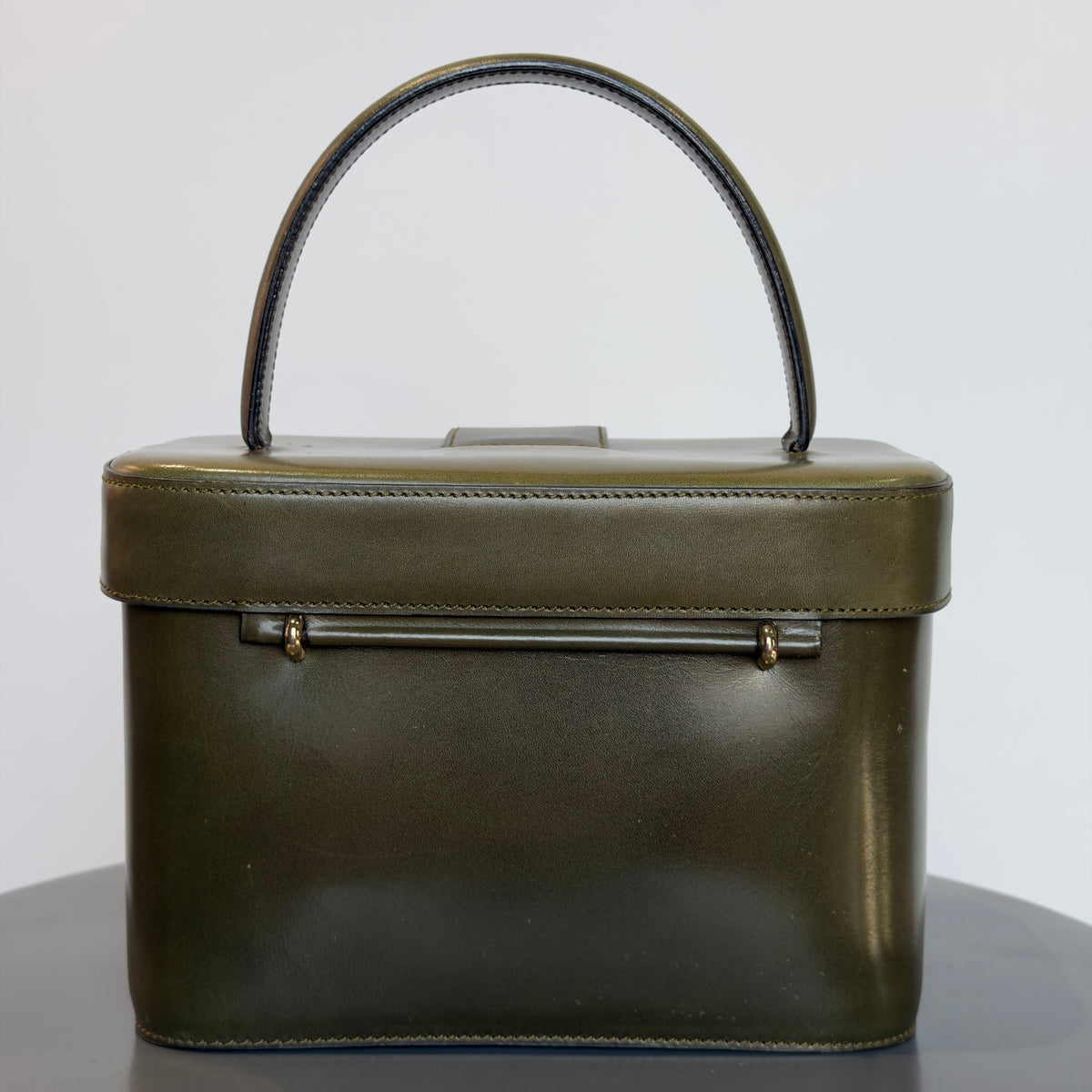 Vintage Celine Starball Vanity Bag Khaki Green