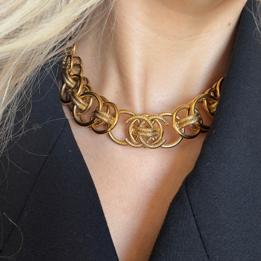 Vintage Chanel CC Choker Necklace - Queen May