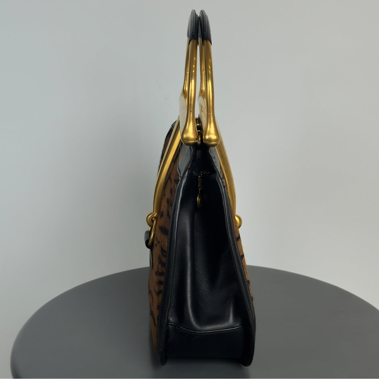 Ultra Rare Vintage Gucci Snafflebit Bag With Ponyhair Detail - Queen May