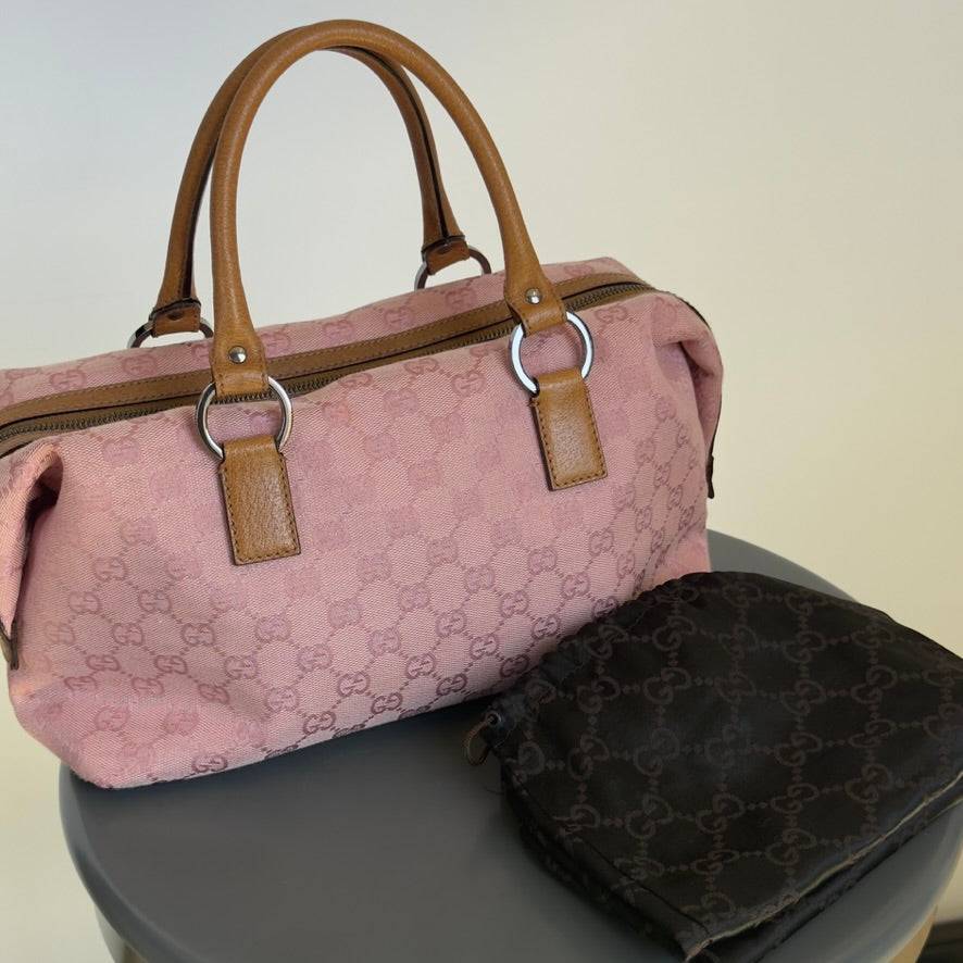Gucci Canvas Boston Bag - Queen May