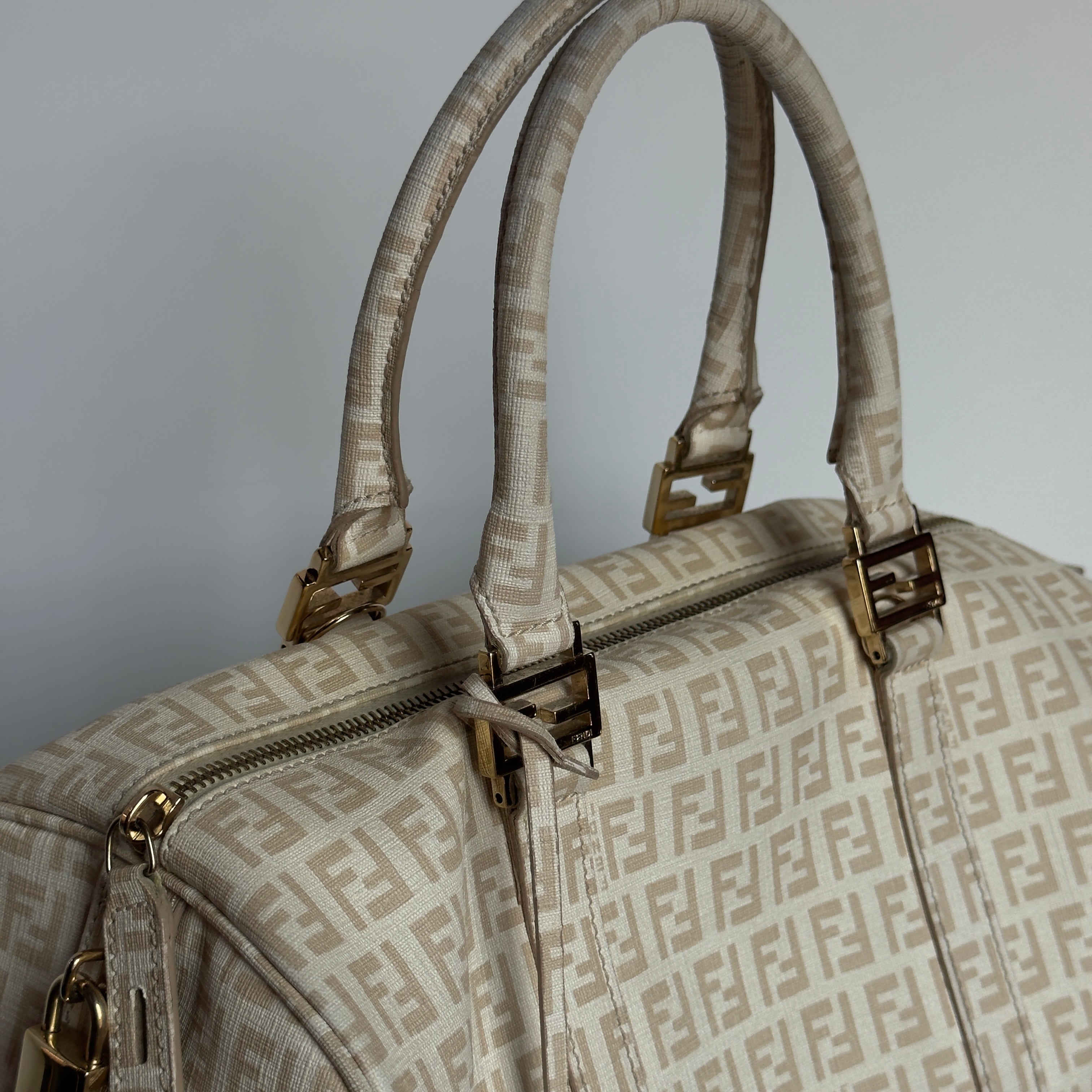 Fendi Zucchino Boston Bag