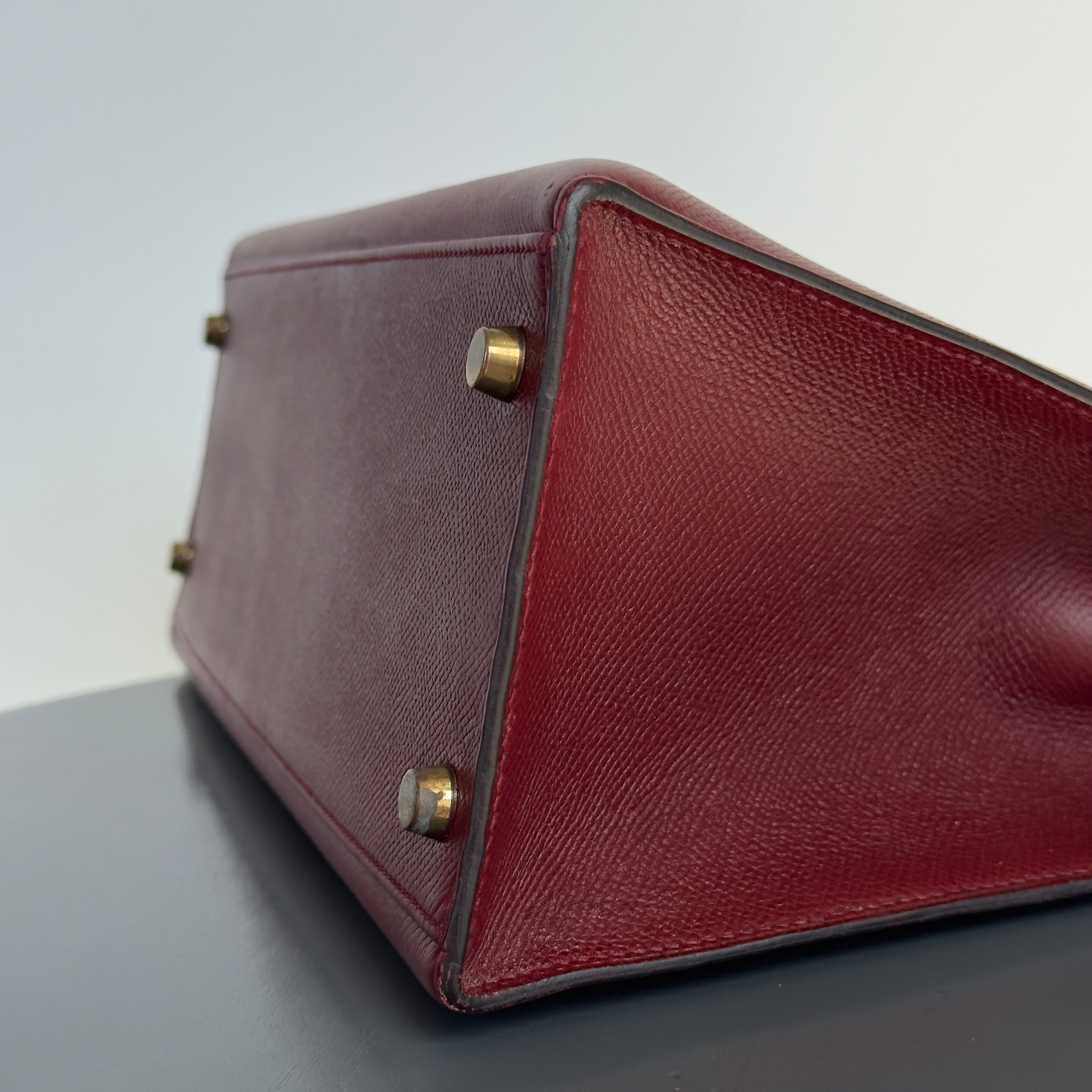 Vintage Hermes Kelly 32 Epsom Leather Rouge H 1991 - Queen May