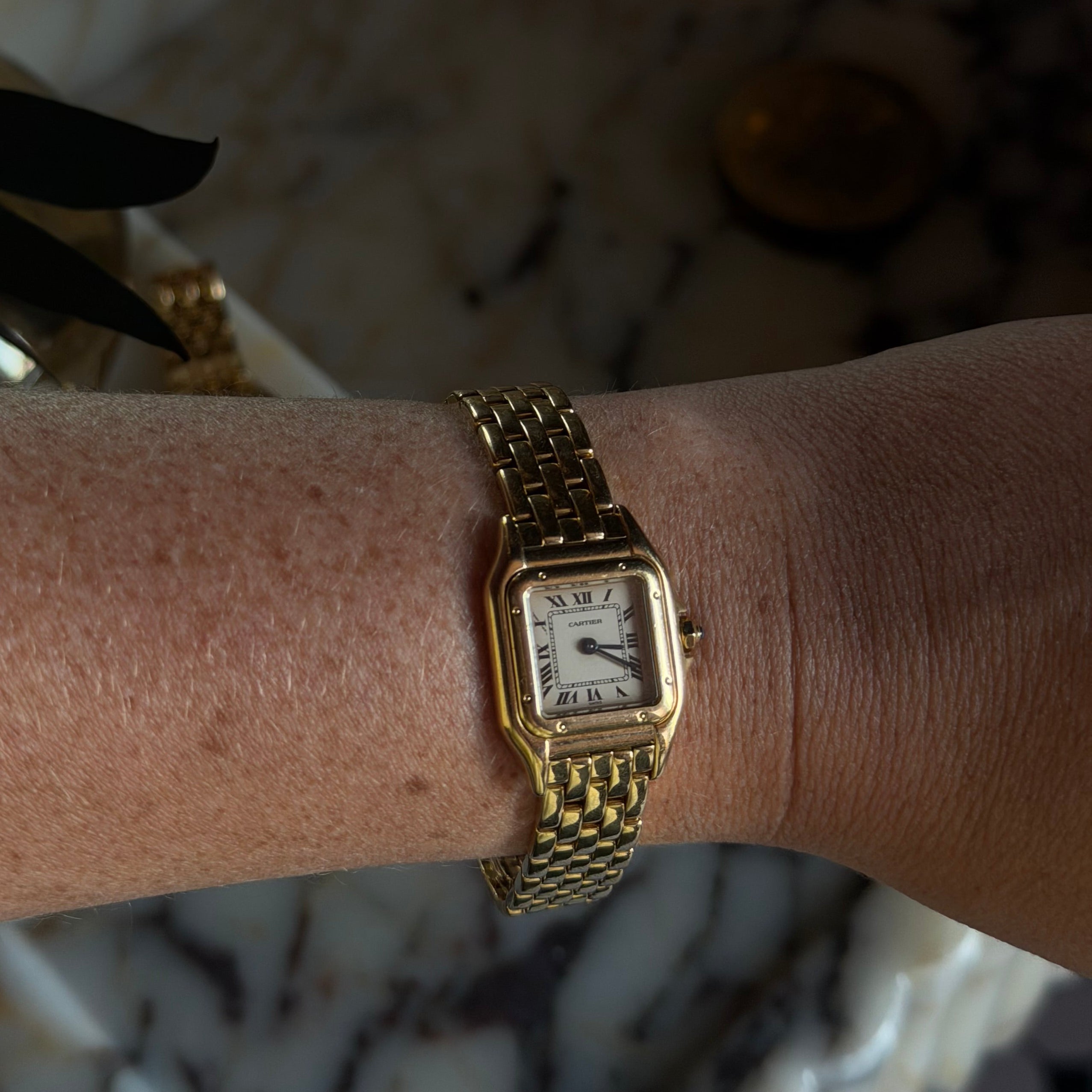 Cartier Panthere 18K Yellow Gold Small Ladies Watch 22MM Reference 8057917