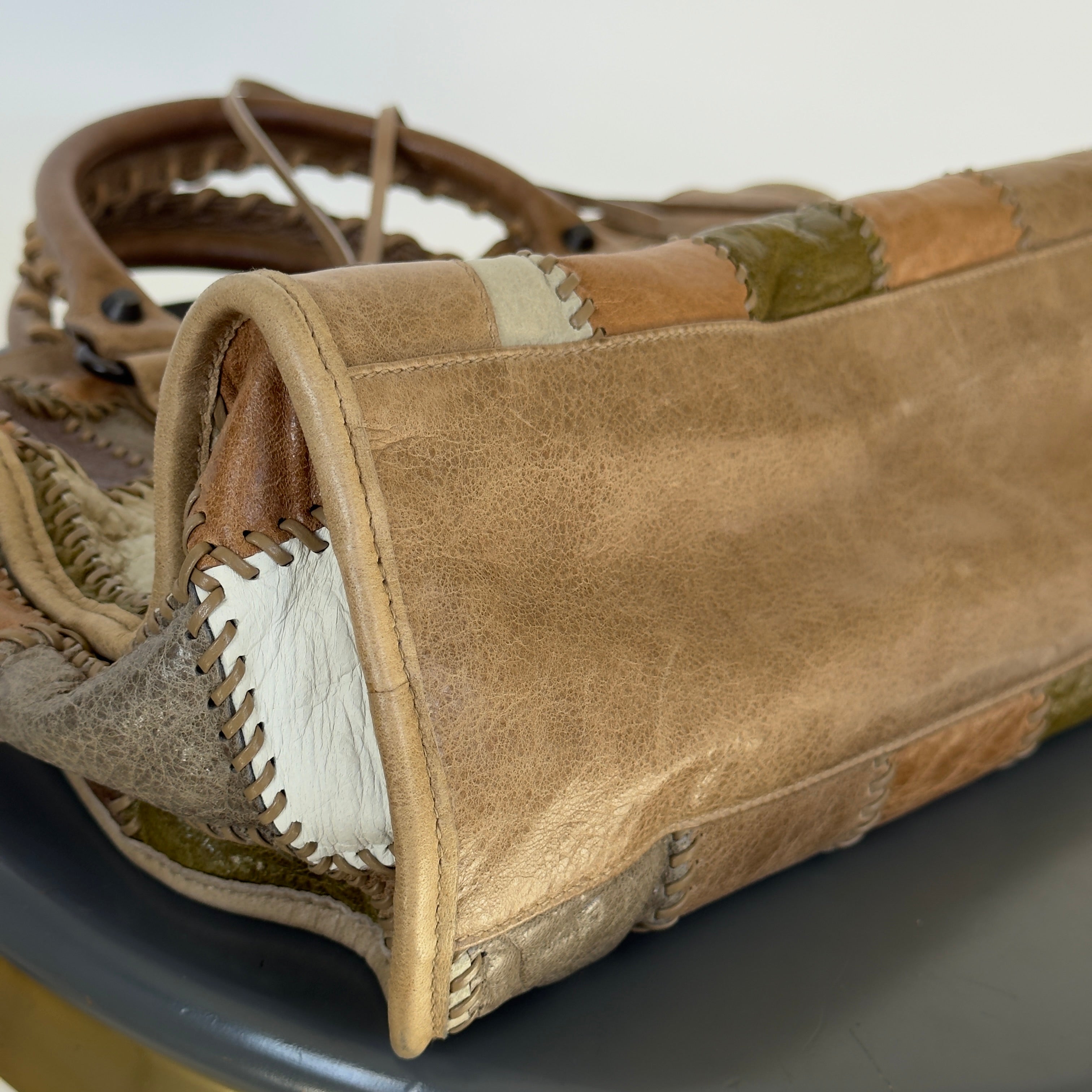 Balenciaga Agneau Patchwork City Bag - Queen May