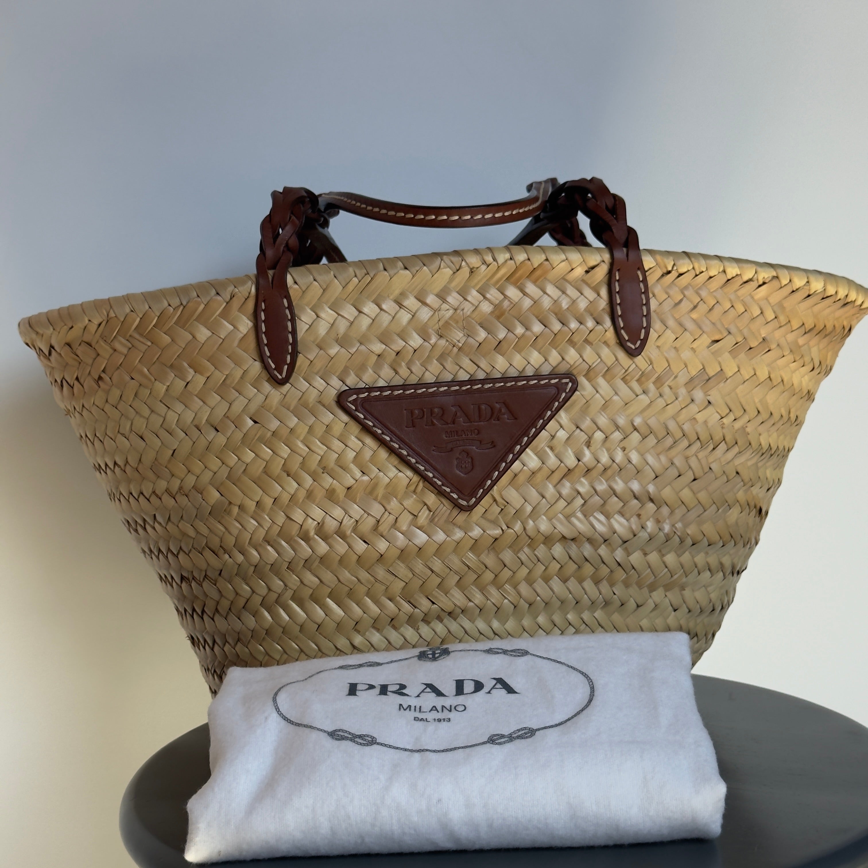 Prada Raffia Bucket Bag - Queen May