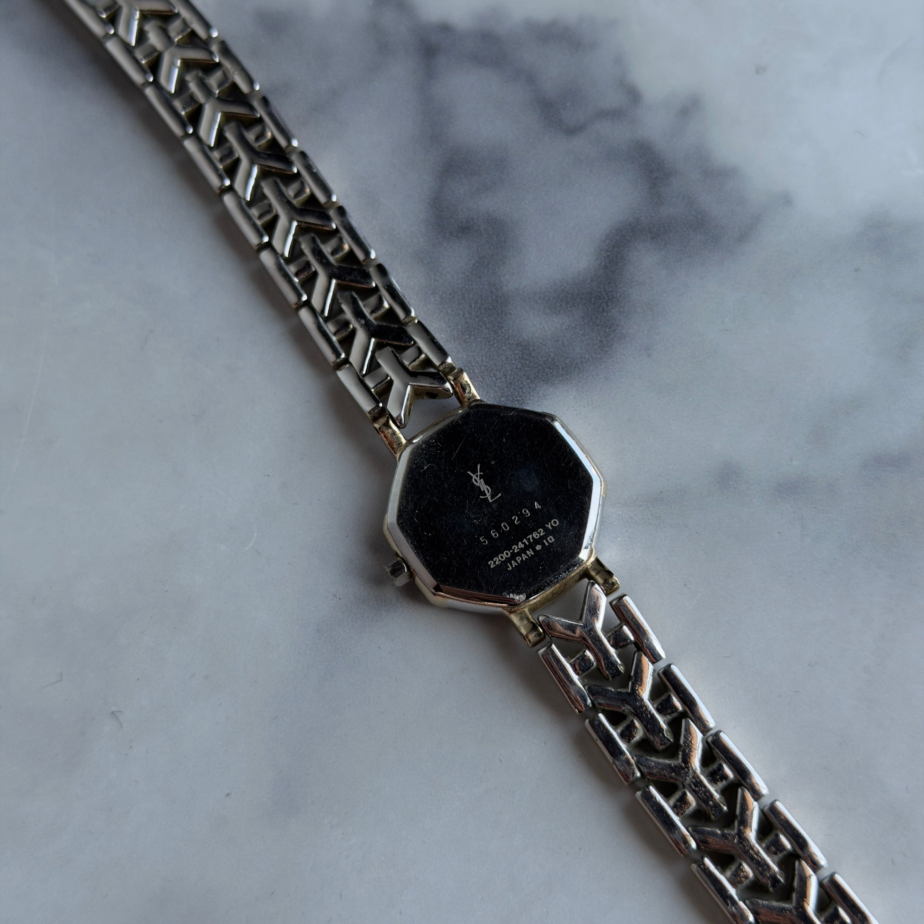 Yves Saint Laurent Octagon Two Tone Watch