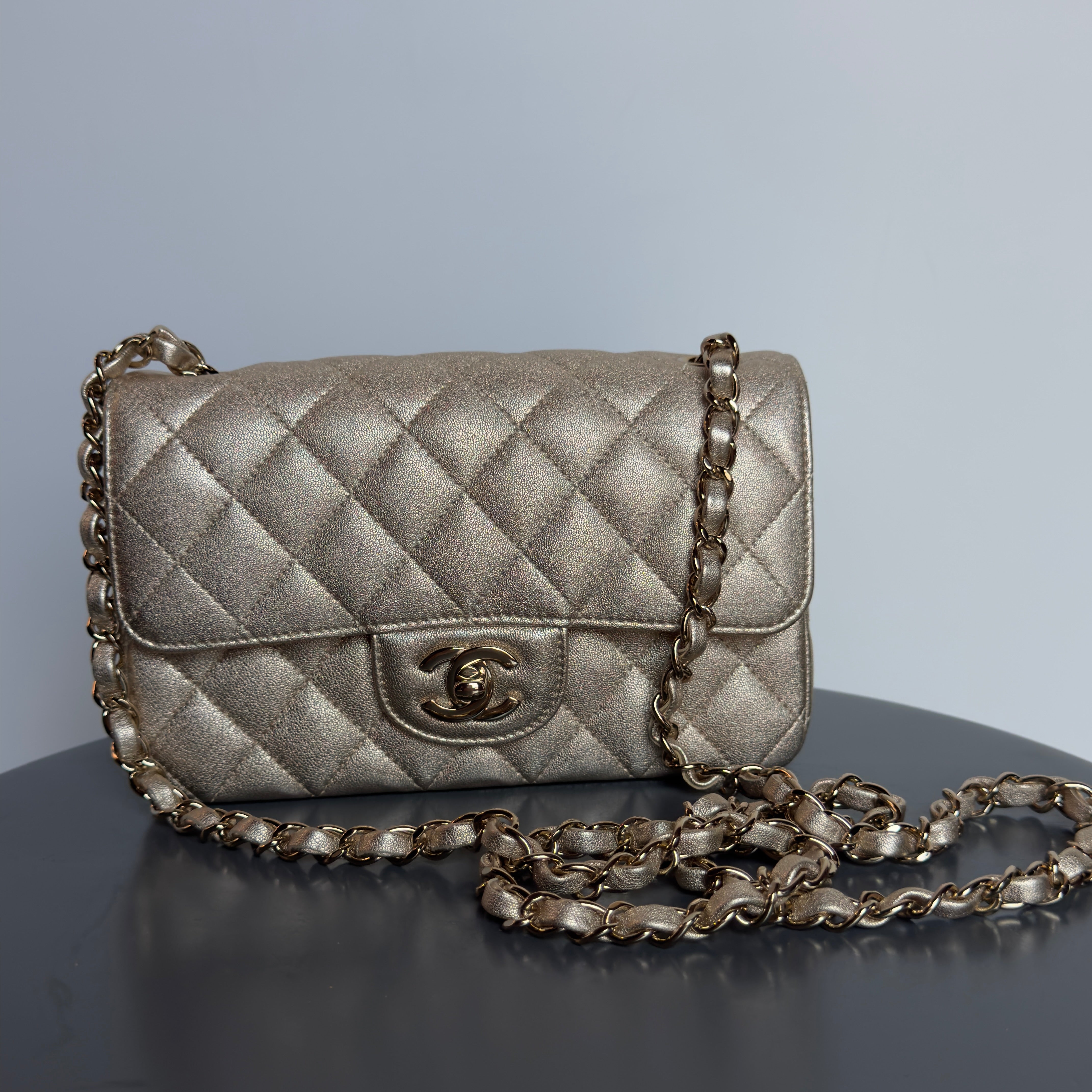 Chanel Metallic Rectangular Flap Gold - Queen May