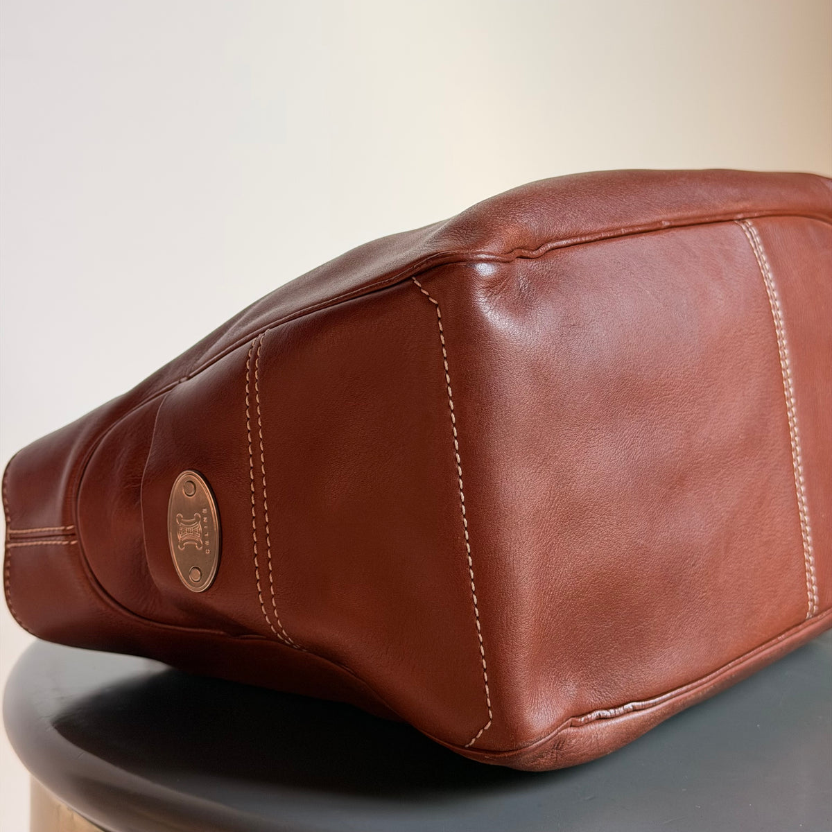 Celine Boogie Bag Brown Leather