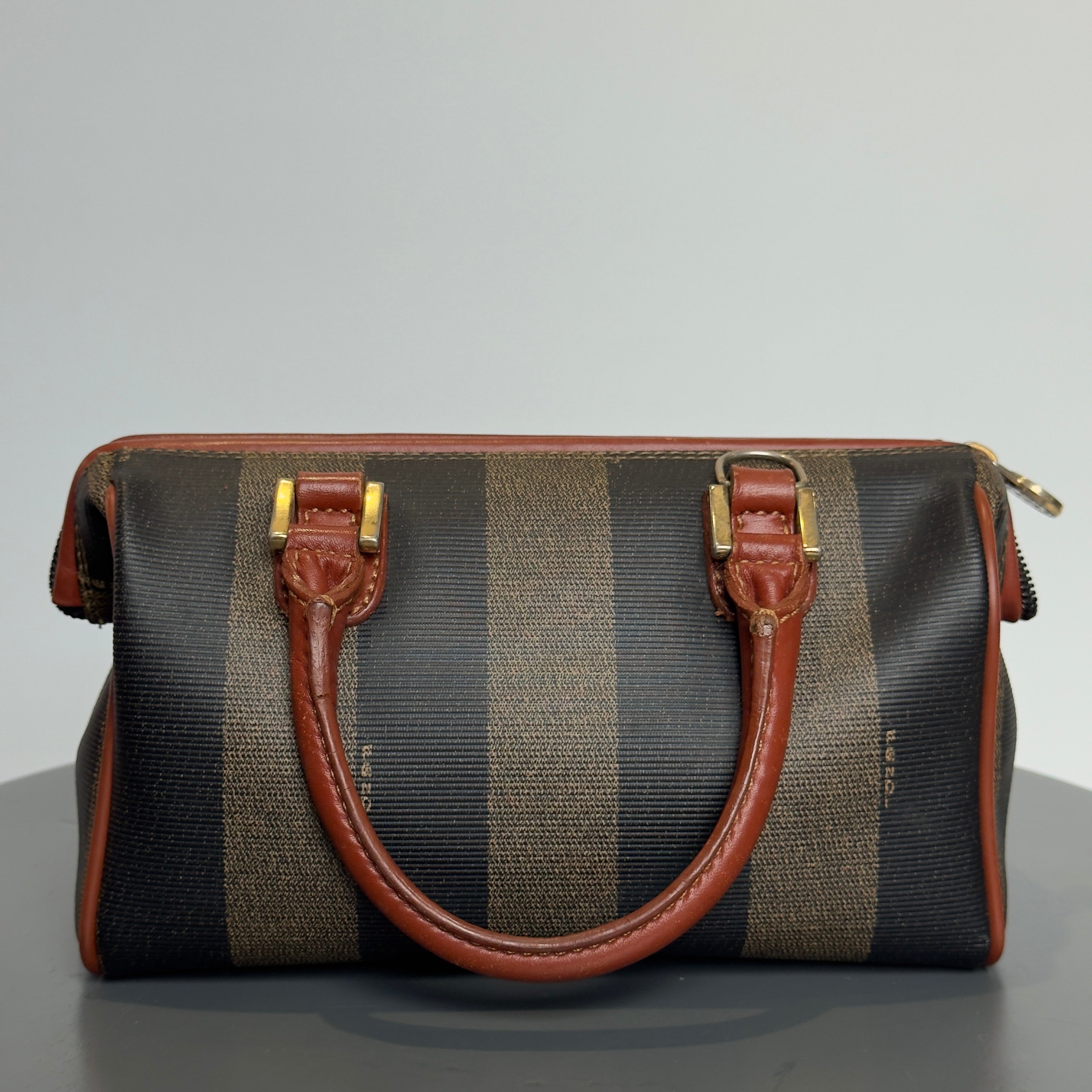 Fendi Pequin Boston Bag Mini
