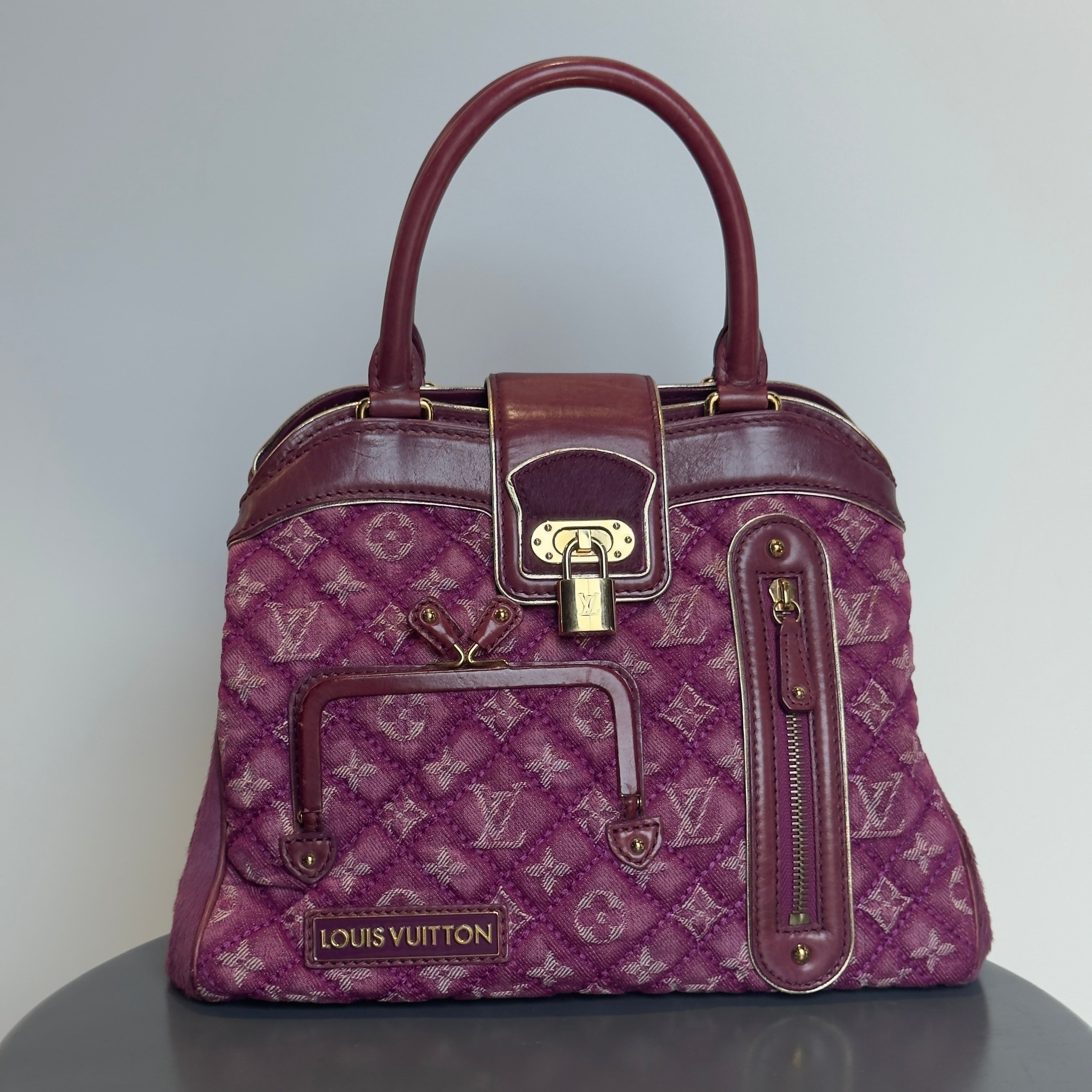 Limited Edition Louis Vuitton Pink Denim Linda Bag