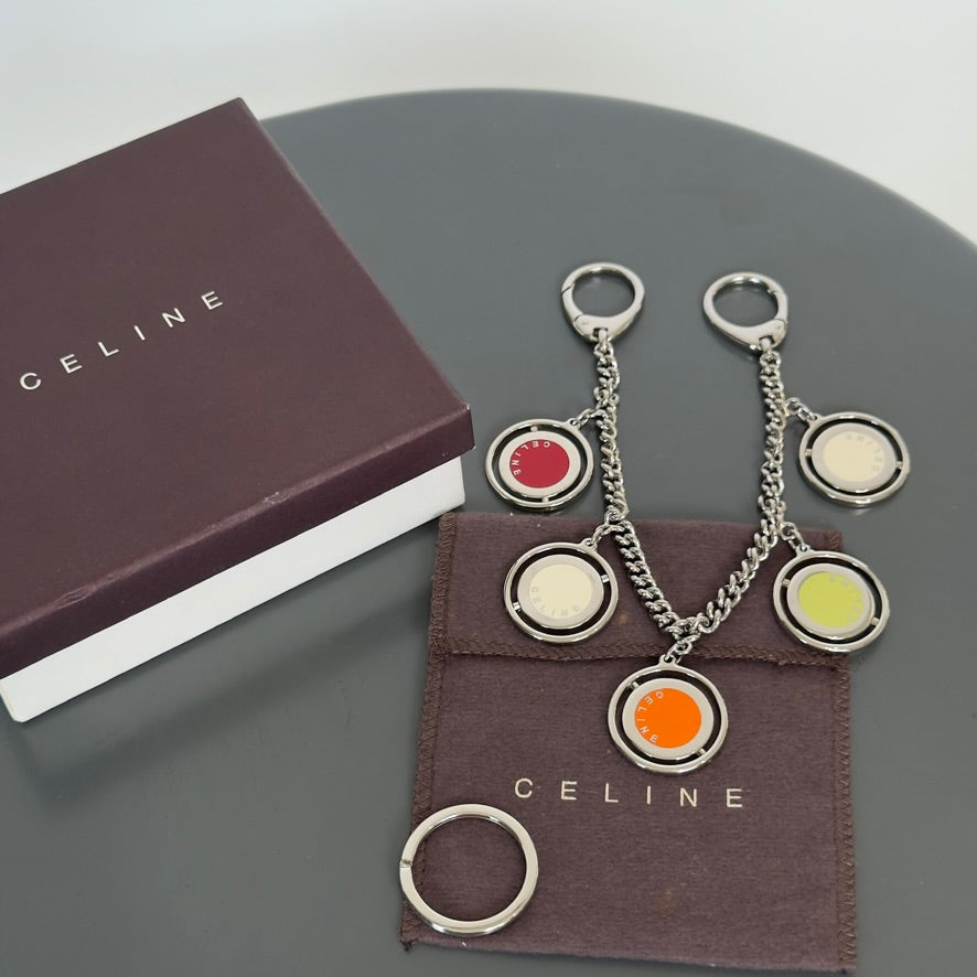 Vintage Celine Multi Color Bag Charm - Queen May