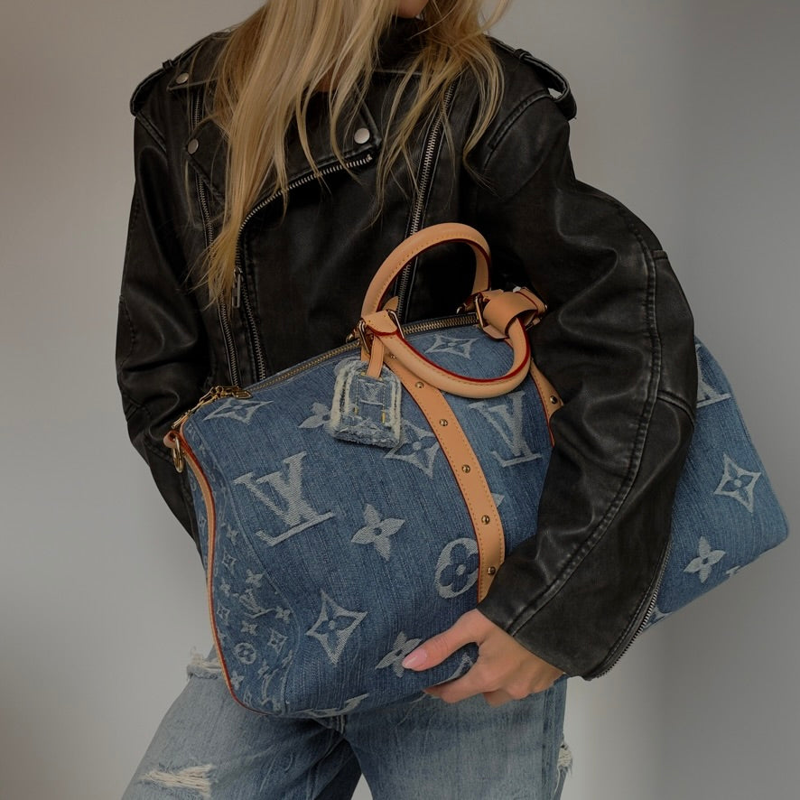 Louis Vuitton Keepall Bandouliere 45 Denim - Queen May