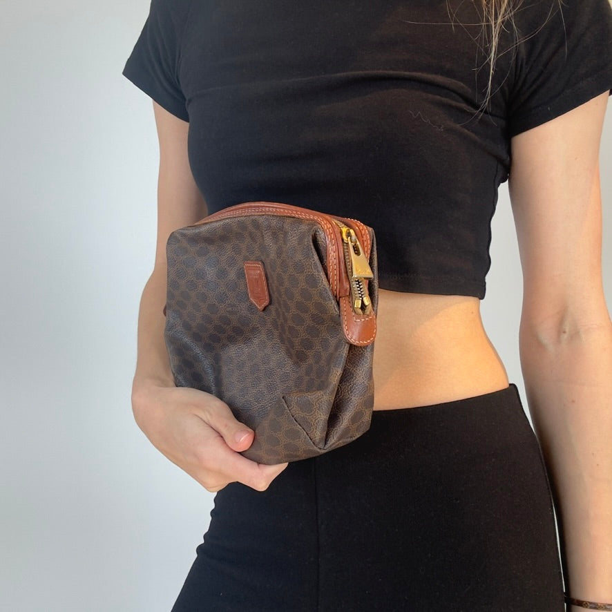 Vintage Celine Triomphe Toiletry Pouch - Queen May