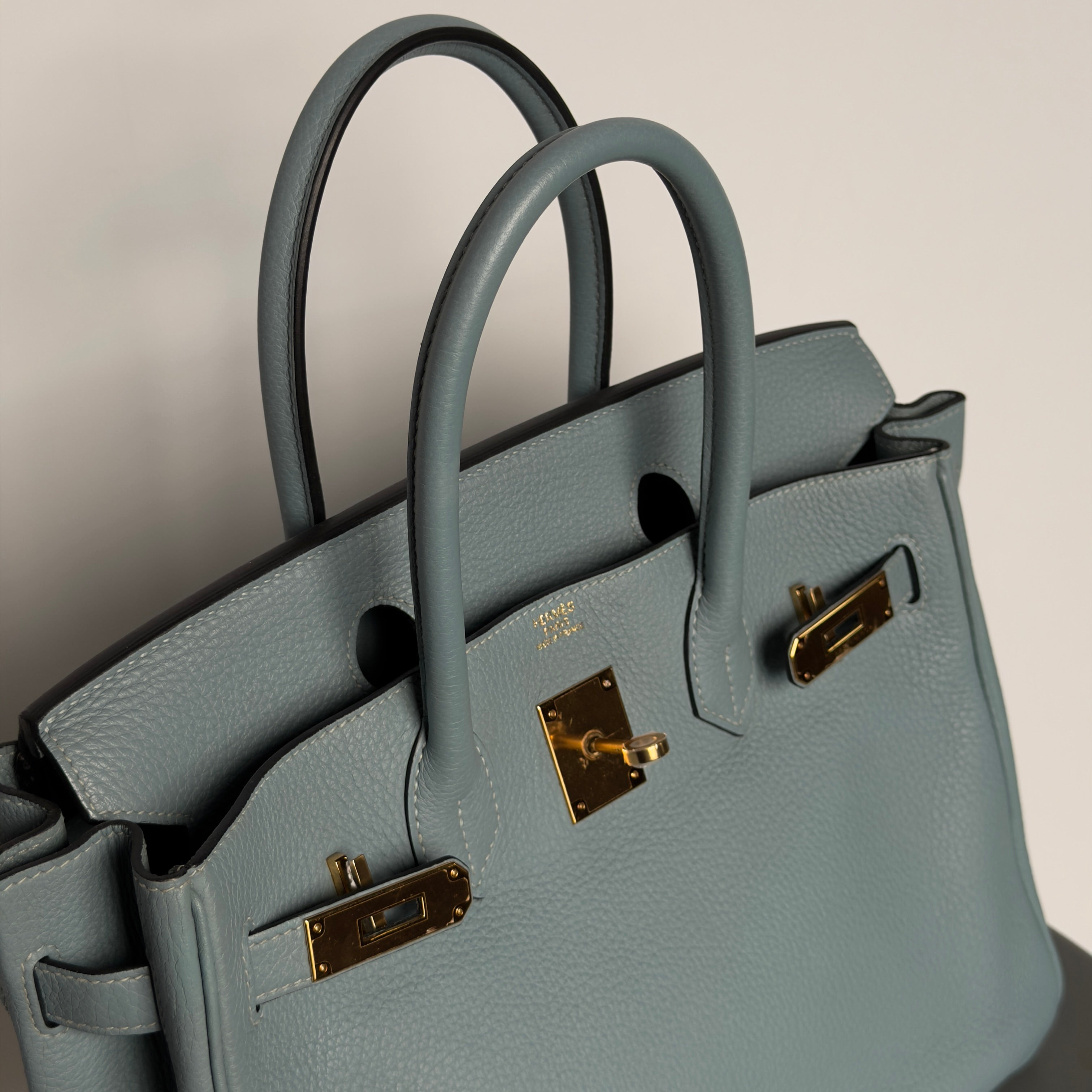 Hermes Birkin 30 Togo 2015 Light Blue