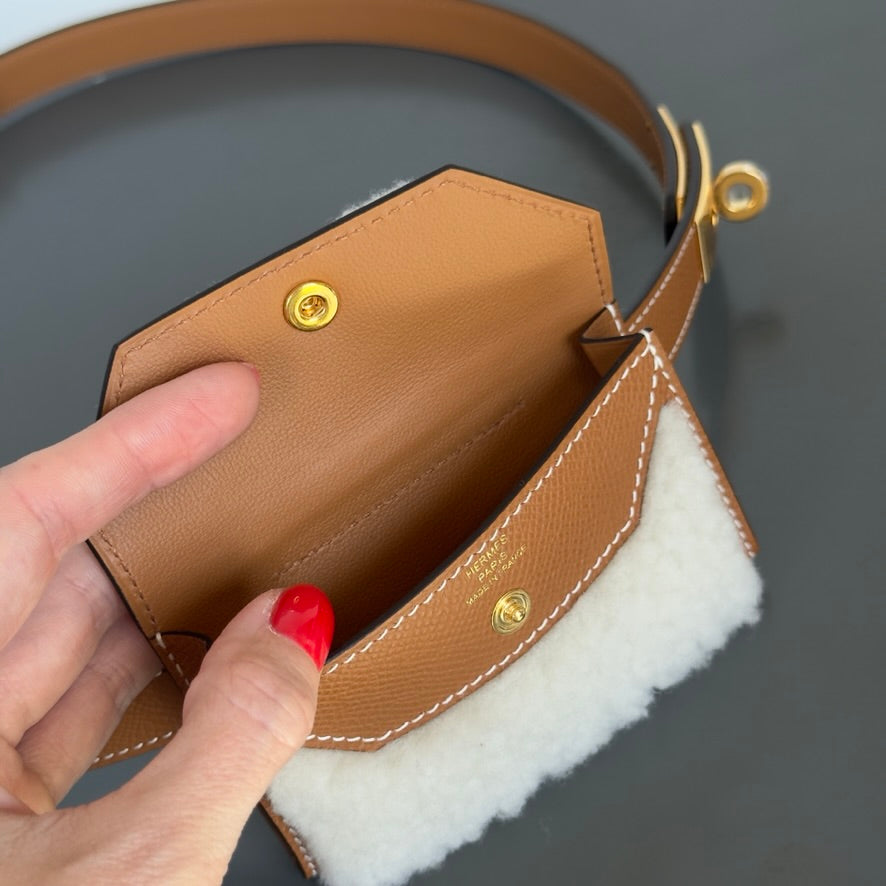 New Hermes Kelly Pocket Teddy 18 Belt - Queen May