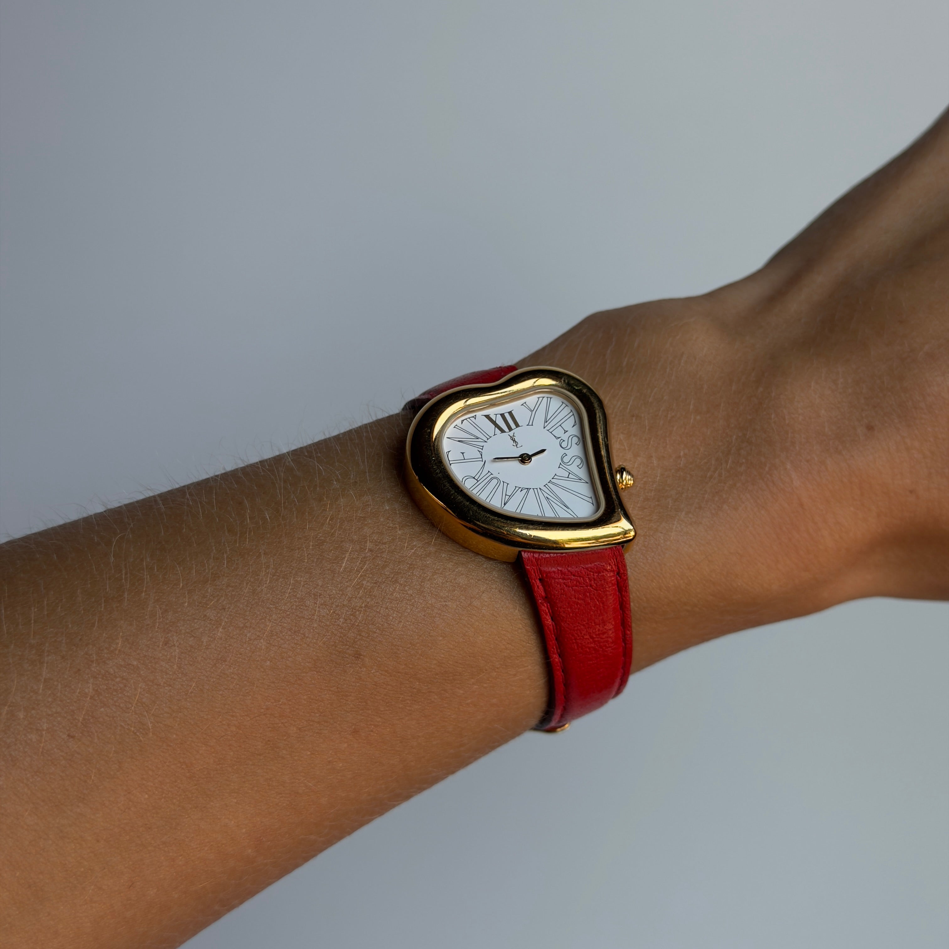 Vintage Yves Saint Laurent Heart Watch