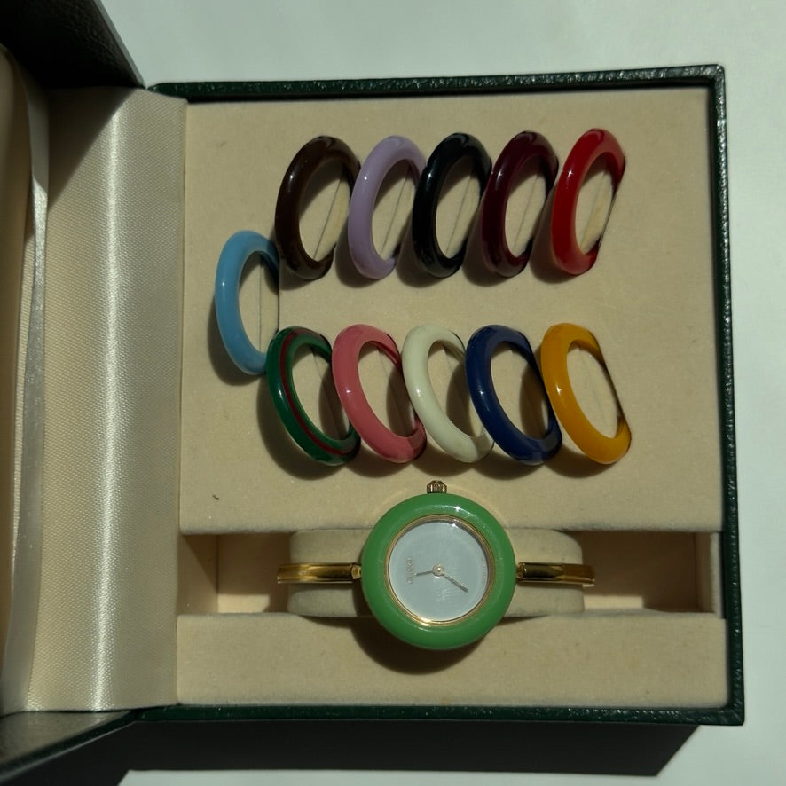 Vintage Gucci Interchangeable Bezel Watch - Queen May