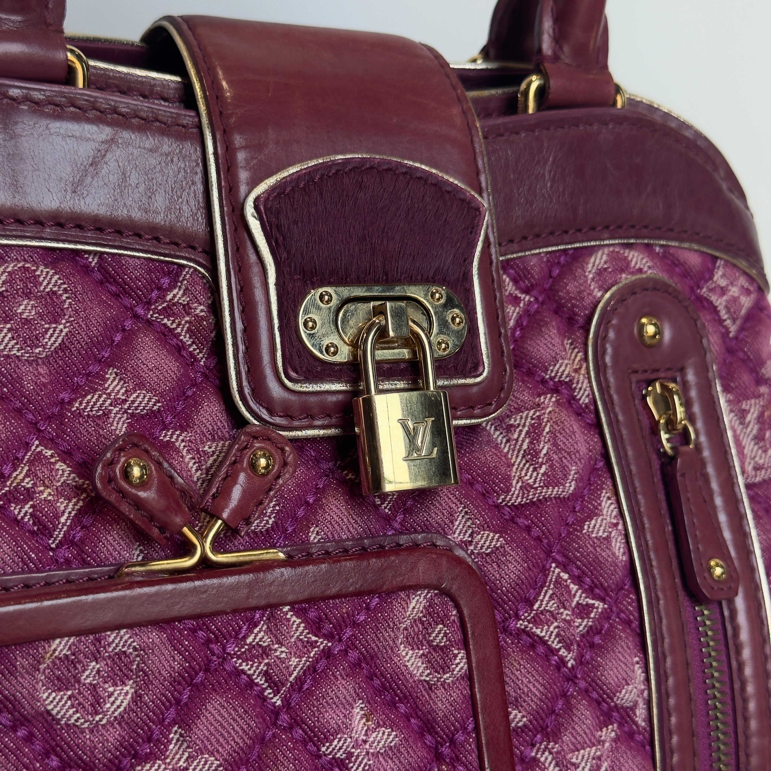 Limited Edition Louis Vuitton Pink Denim Linda Bag