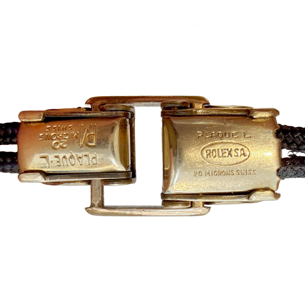 Vintage Rolex 18K Yellow Gold Model 4291 Precision 16.5MM White Dial Mechanical Ladies Watch With Fabric Strap C.1946 - Queen May