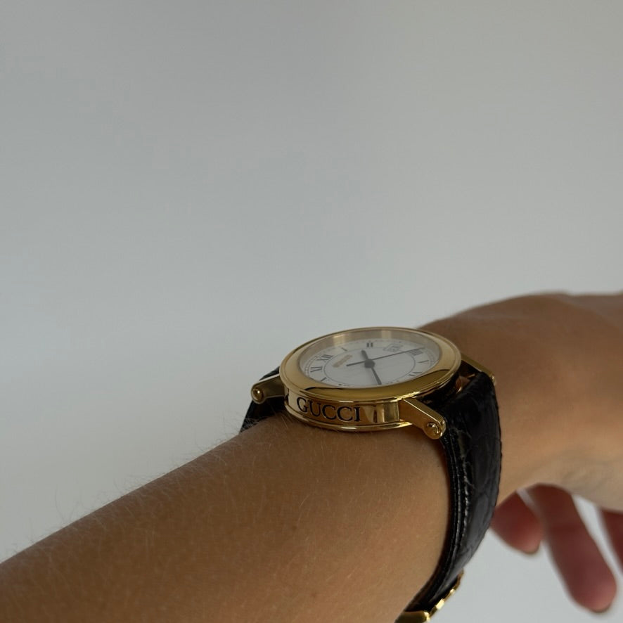 Vintage Gucci 1990s Round Watch - Queen May