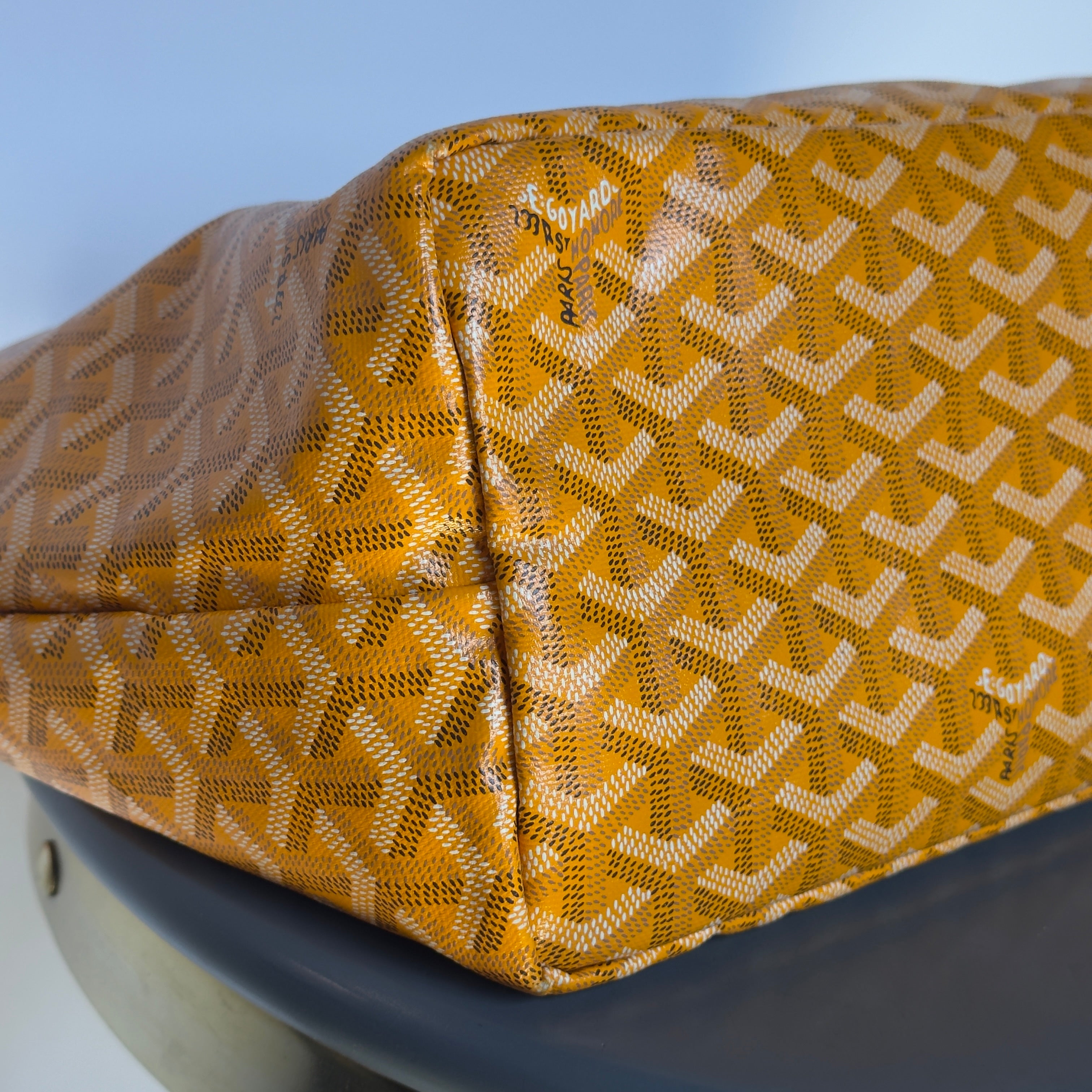 Goyard St Louis Tote Bag Yellow PM