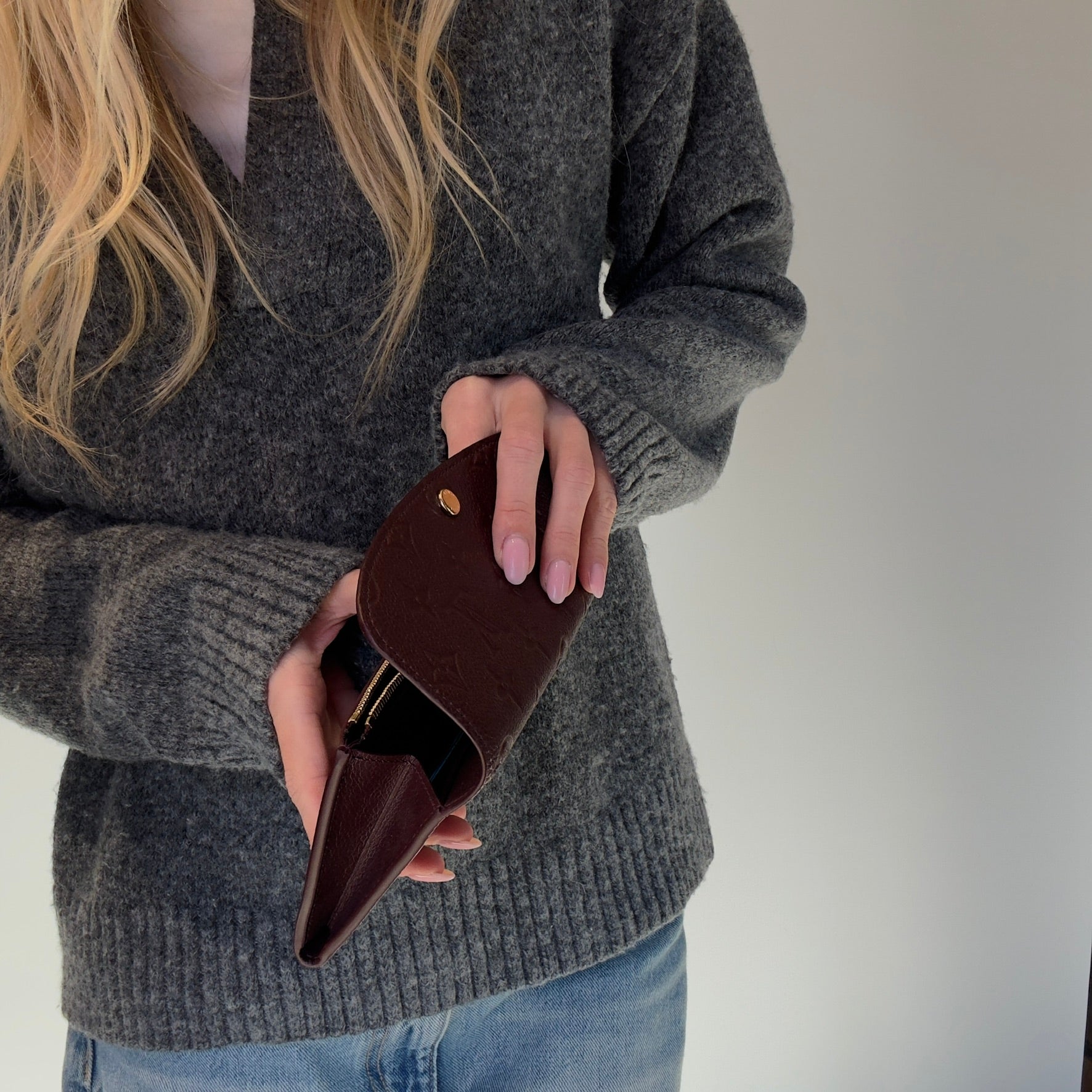 Louis Vuitton Monogram Empreinte Leather Emilie Wallet