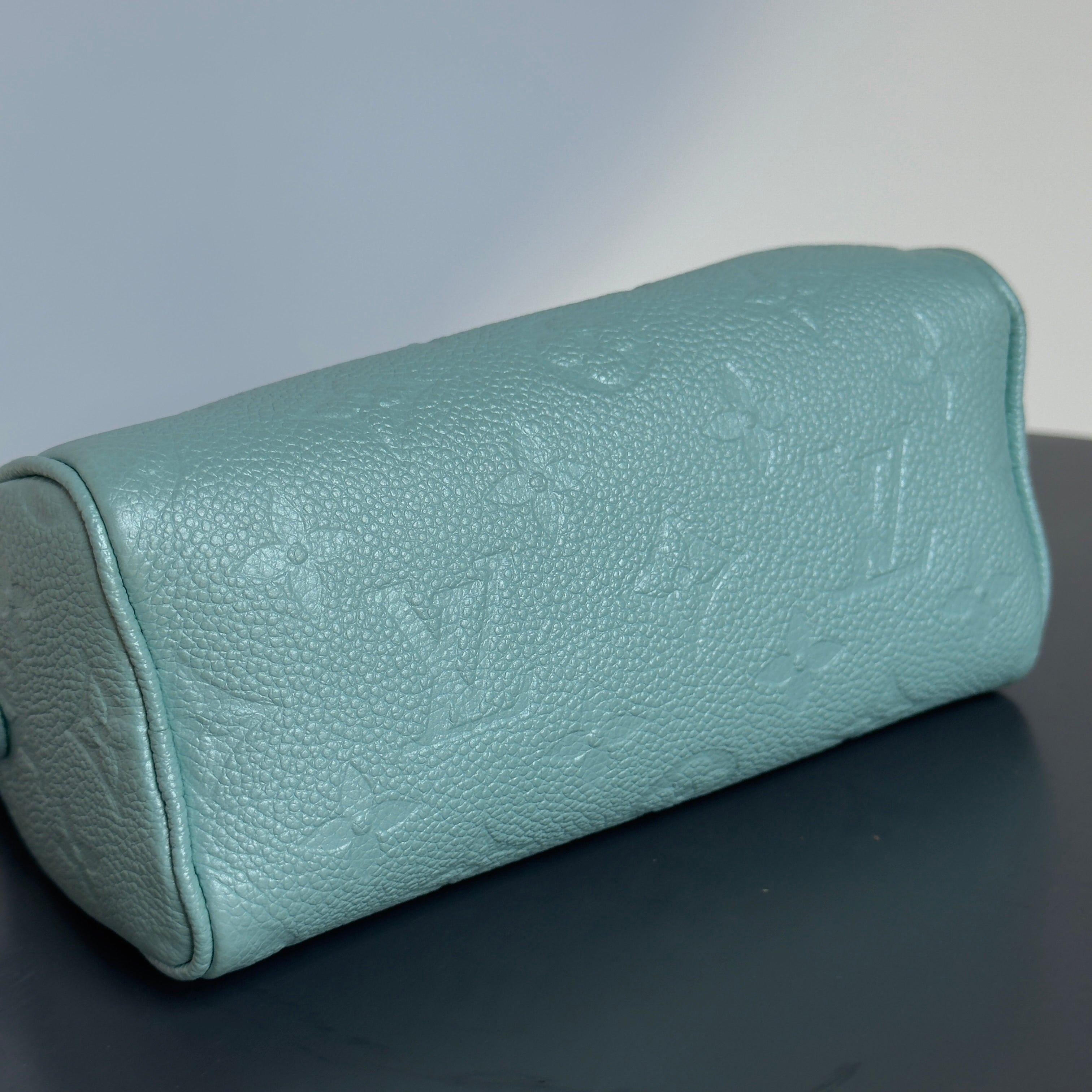 Louis Vuitton Empreinte Monogram Nano Speedy Pearly Lagoon Turquoise