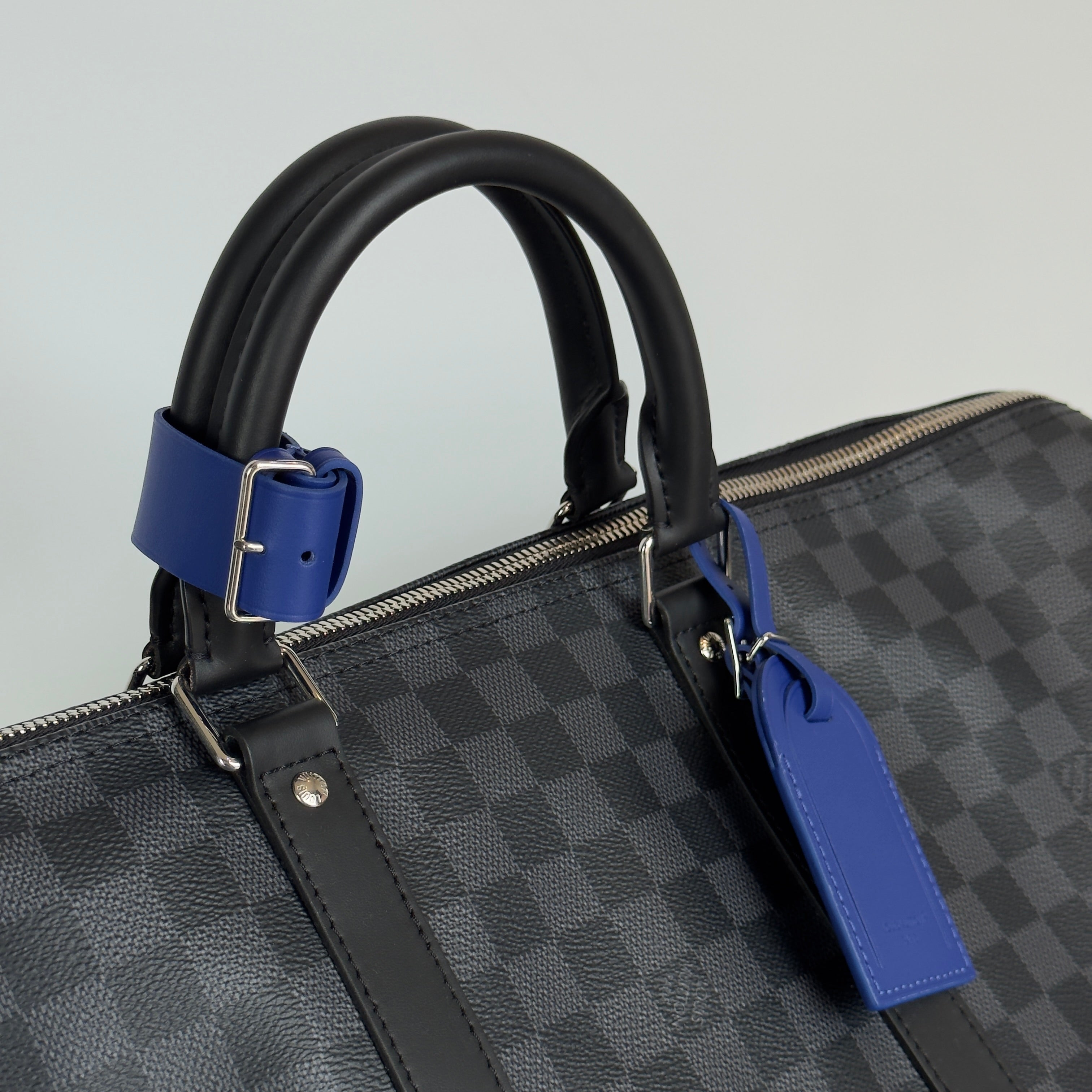 Louis Vuitton Keepall Bandouliere 50 Damier Graphite Indigo - Queen May