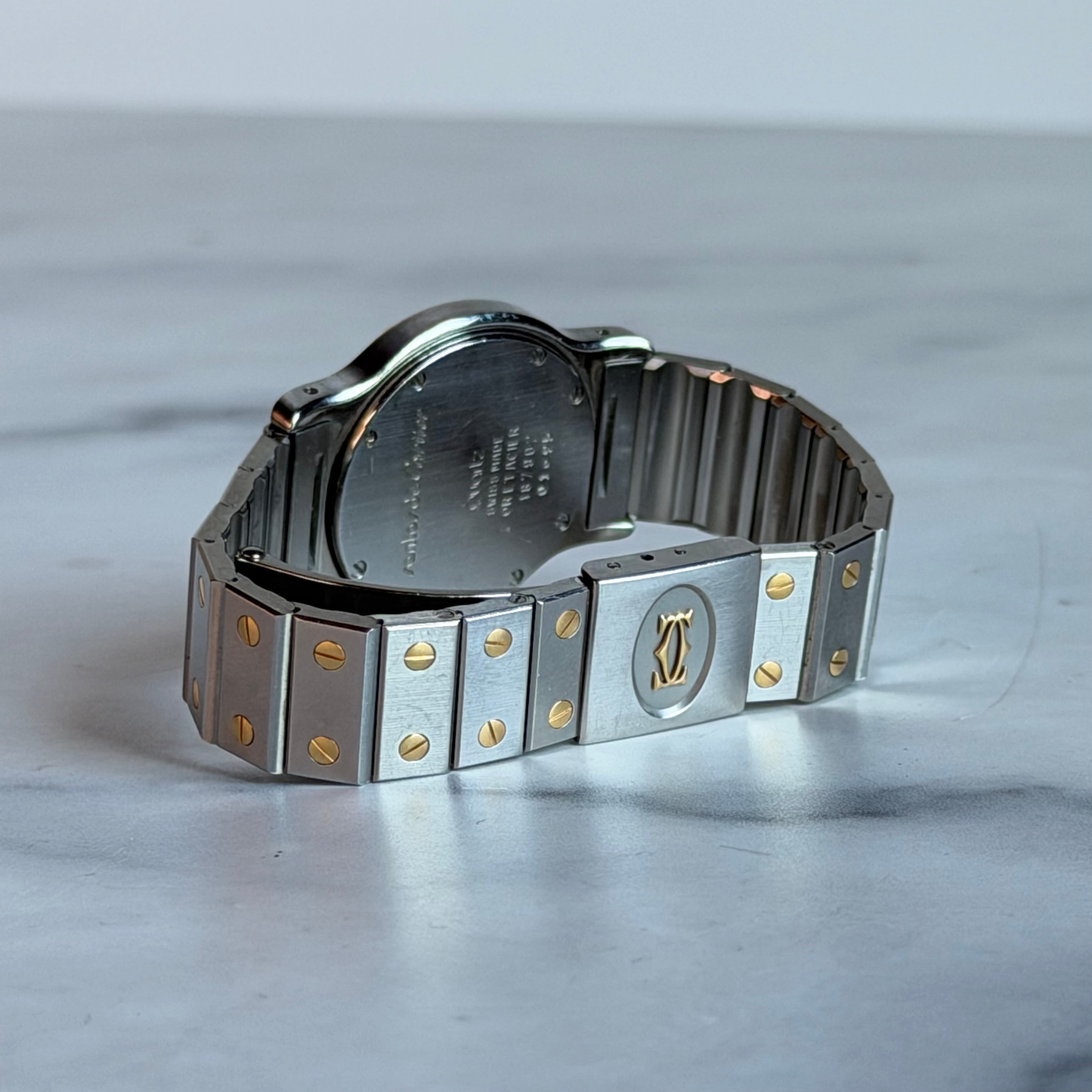 Cartier Octagon Two Tone Watch