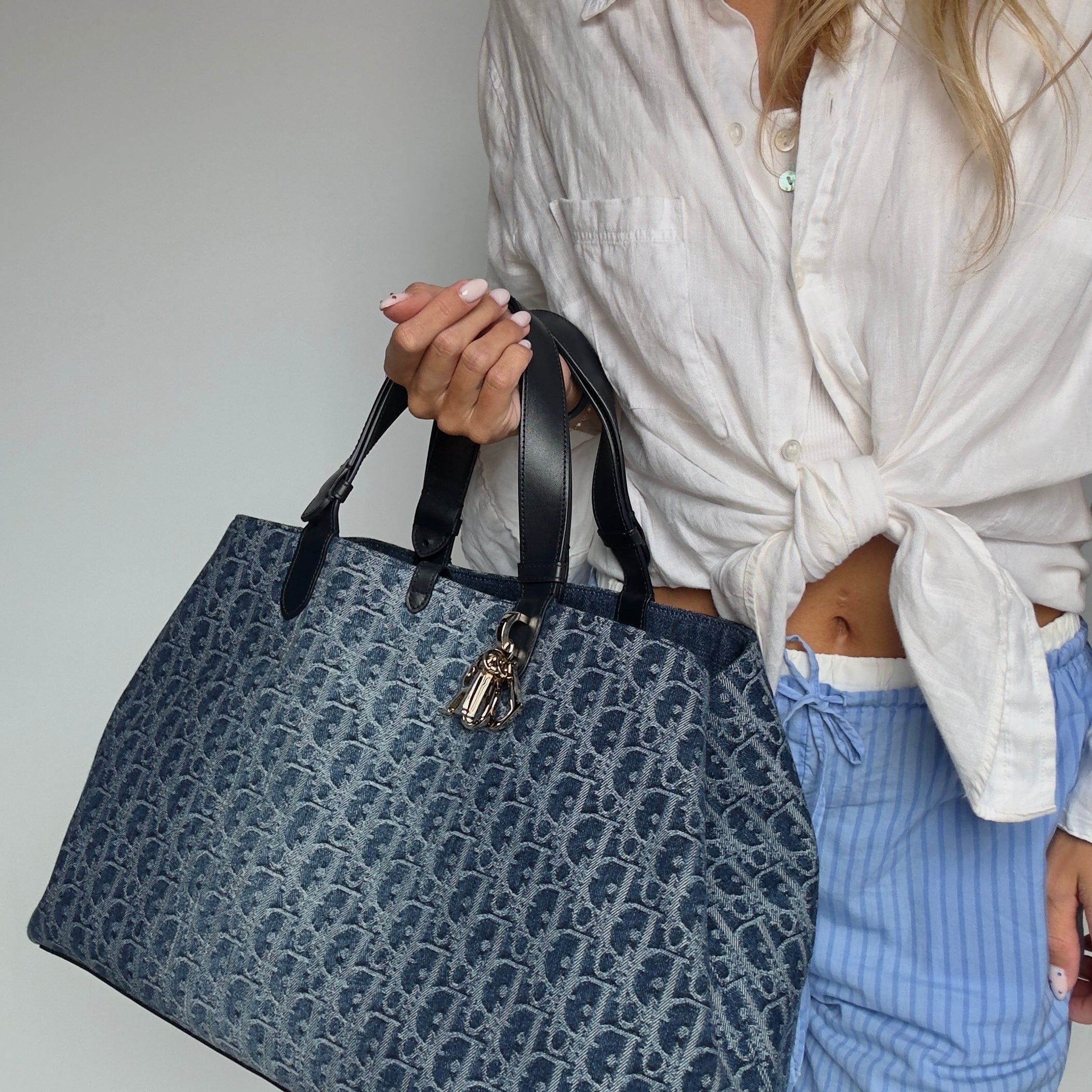 Christian Dior Jacquard Oblique Large Toujours Bag